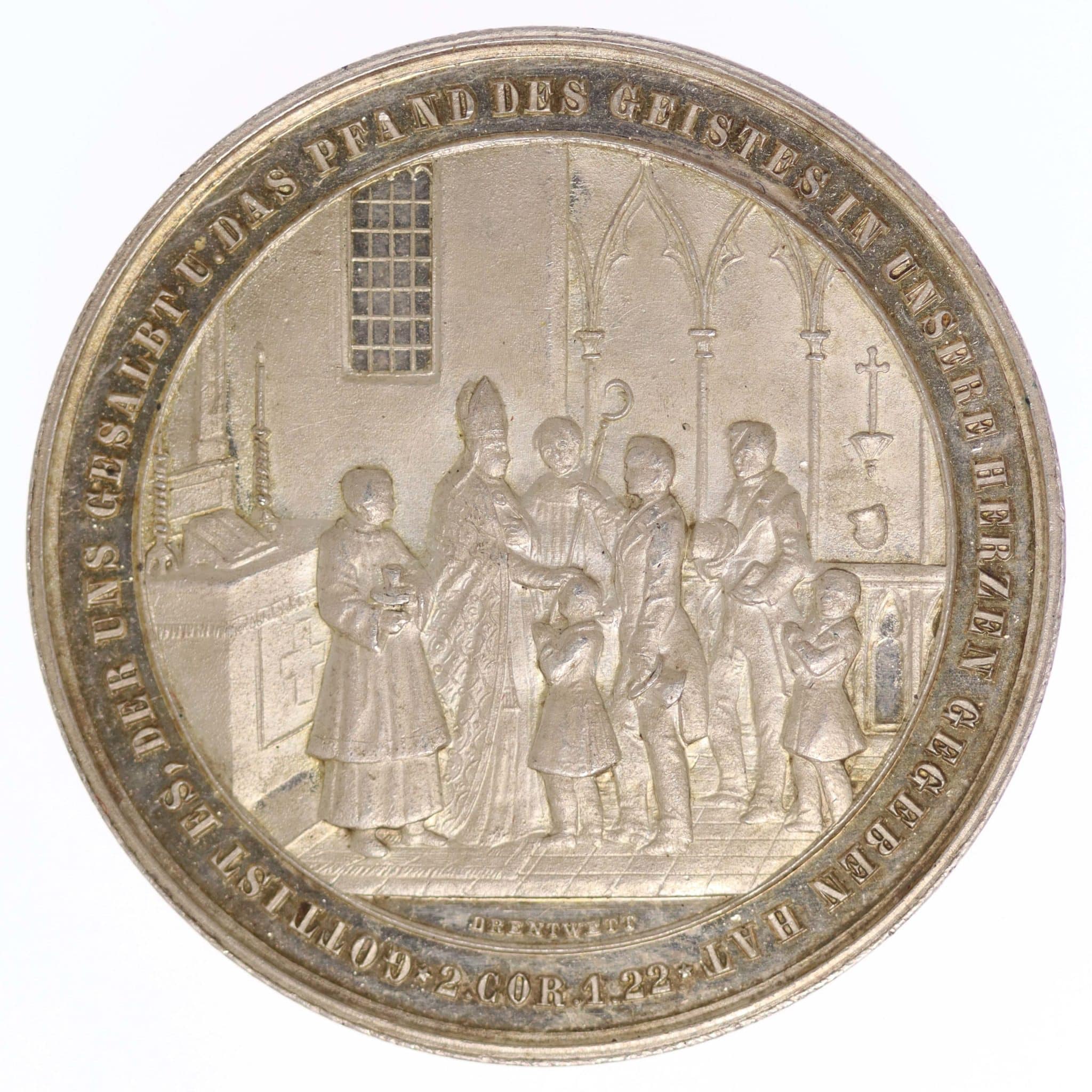 Silbermedaille o.J. von Drentwett