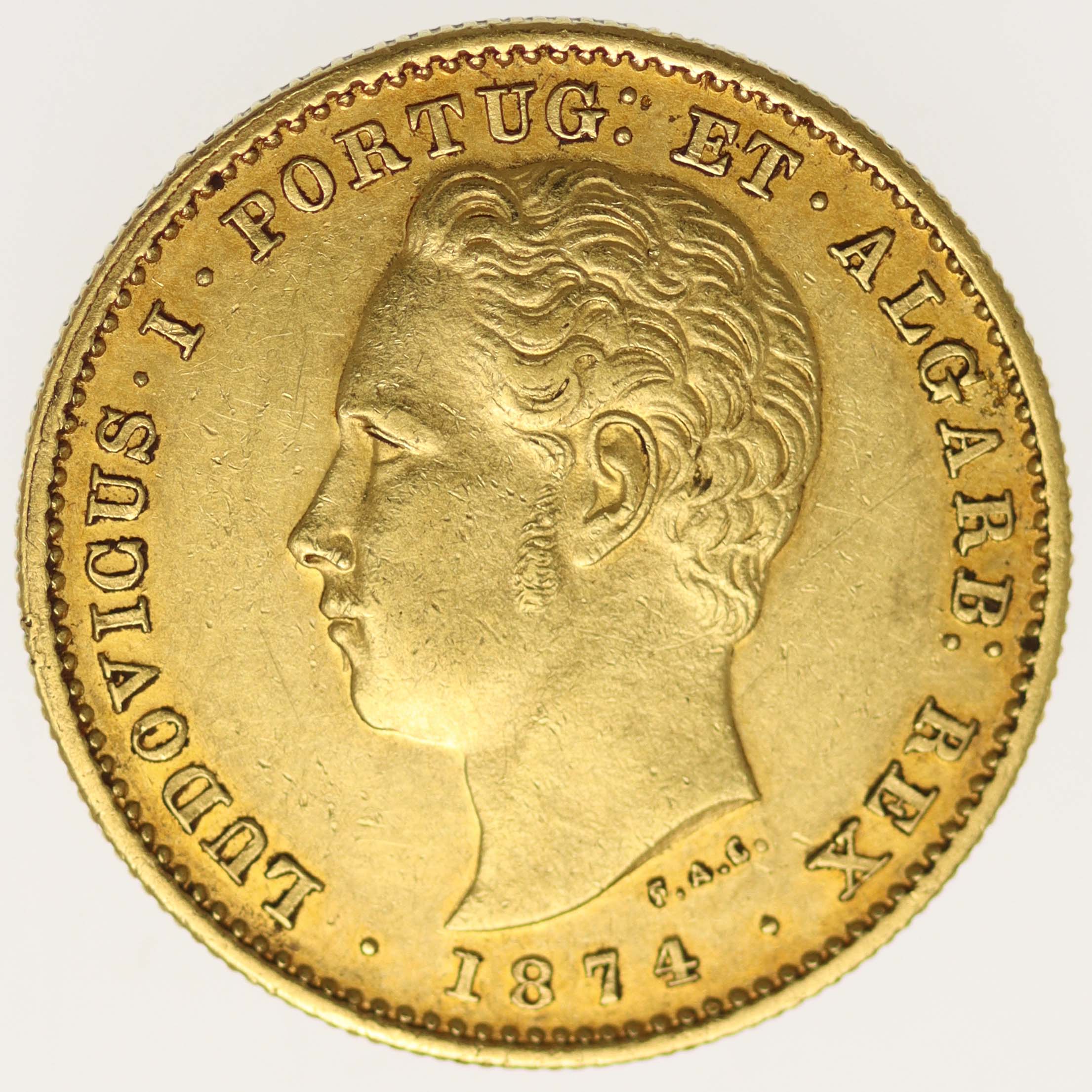 Portugal Ludwig I. 5000 Reis 1874