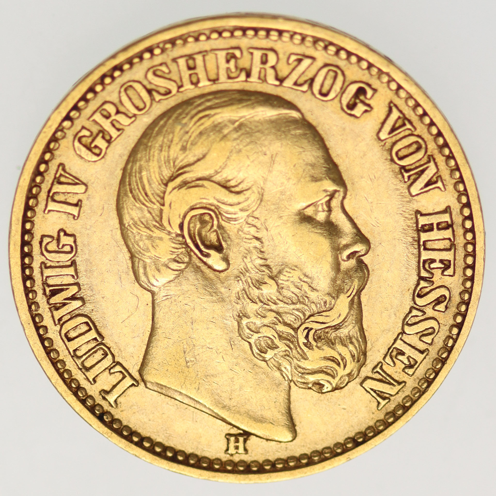 Hessen Ludwig IV. 10 Mark 1879 H