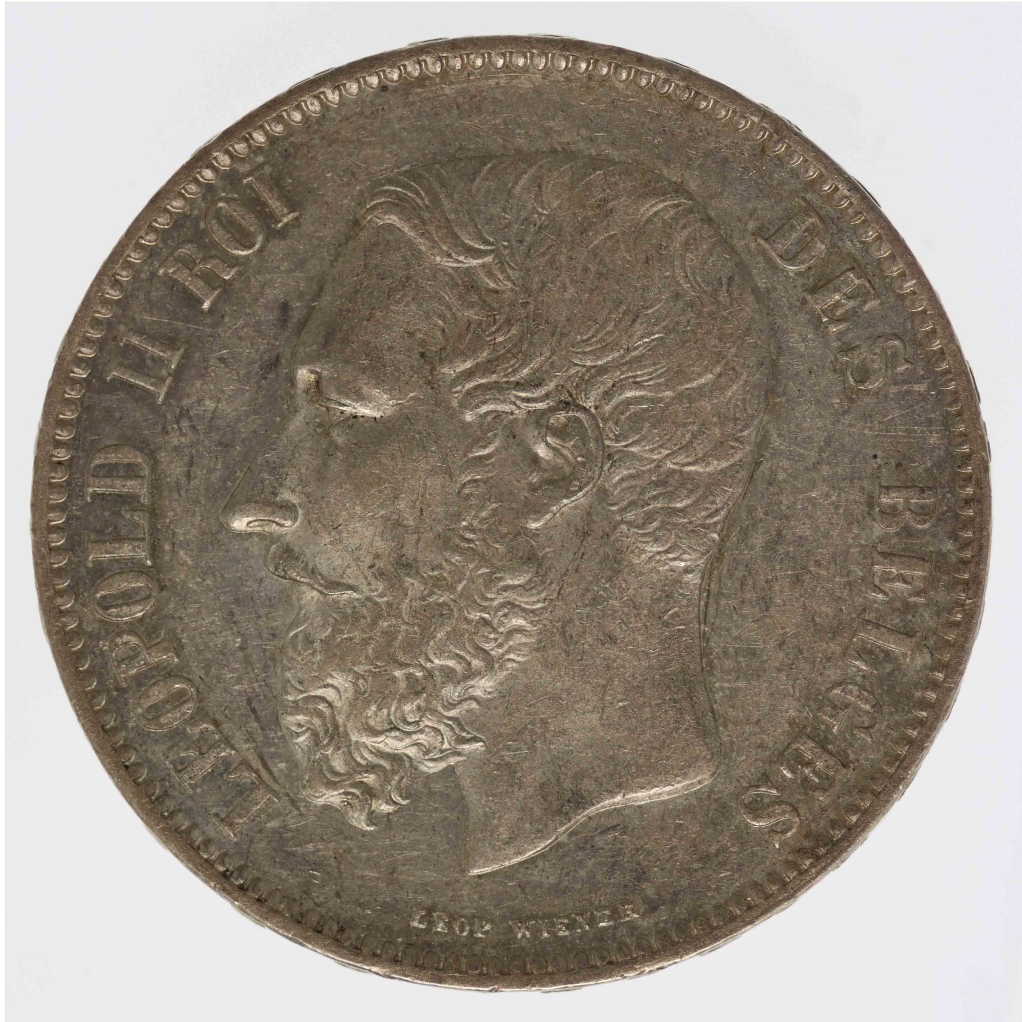 Belgien Leopold I. 5 Francs 1876
