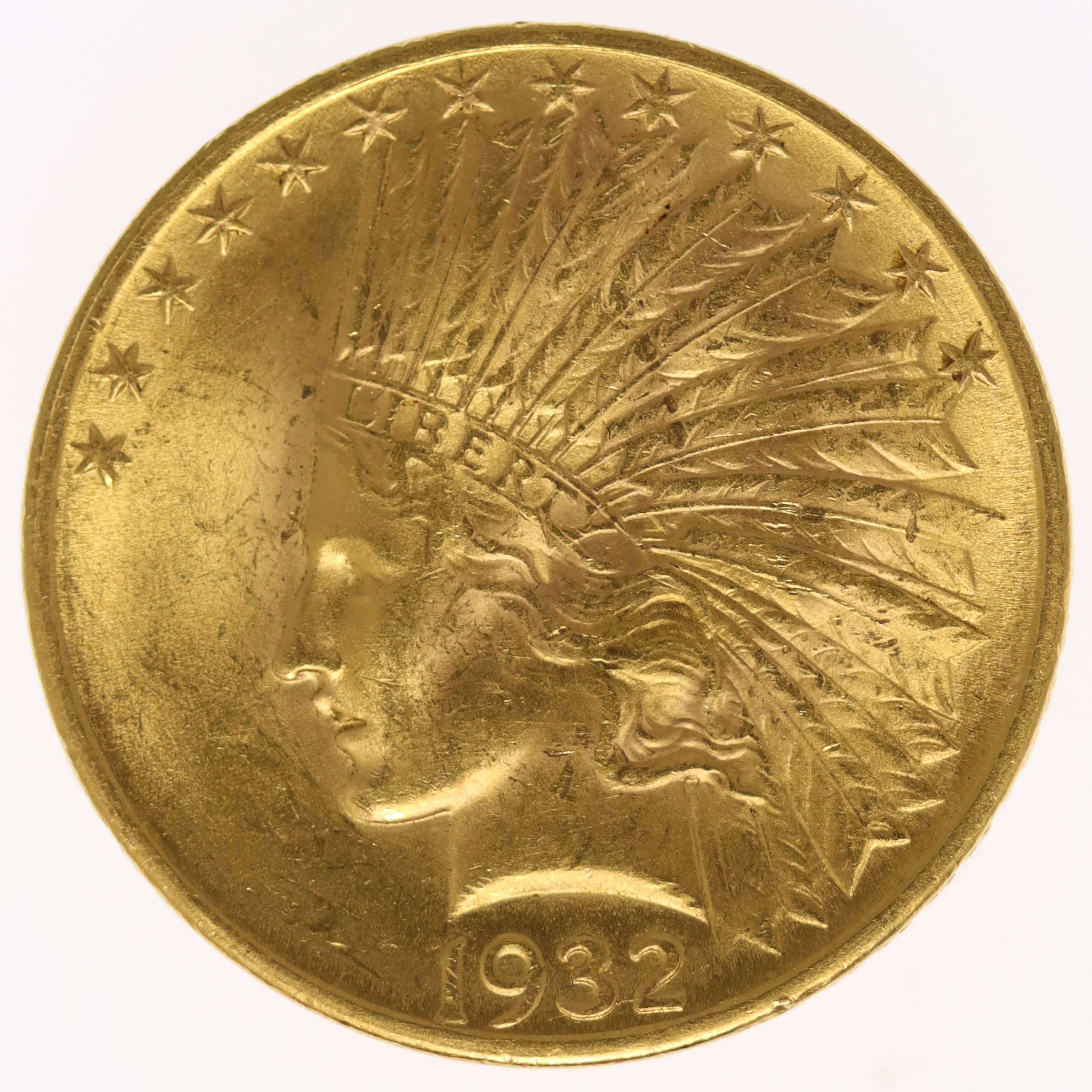 USA 10 Dollars 1932 Indianer