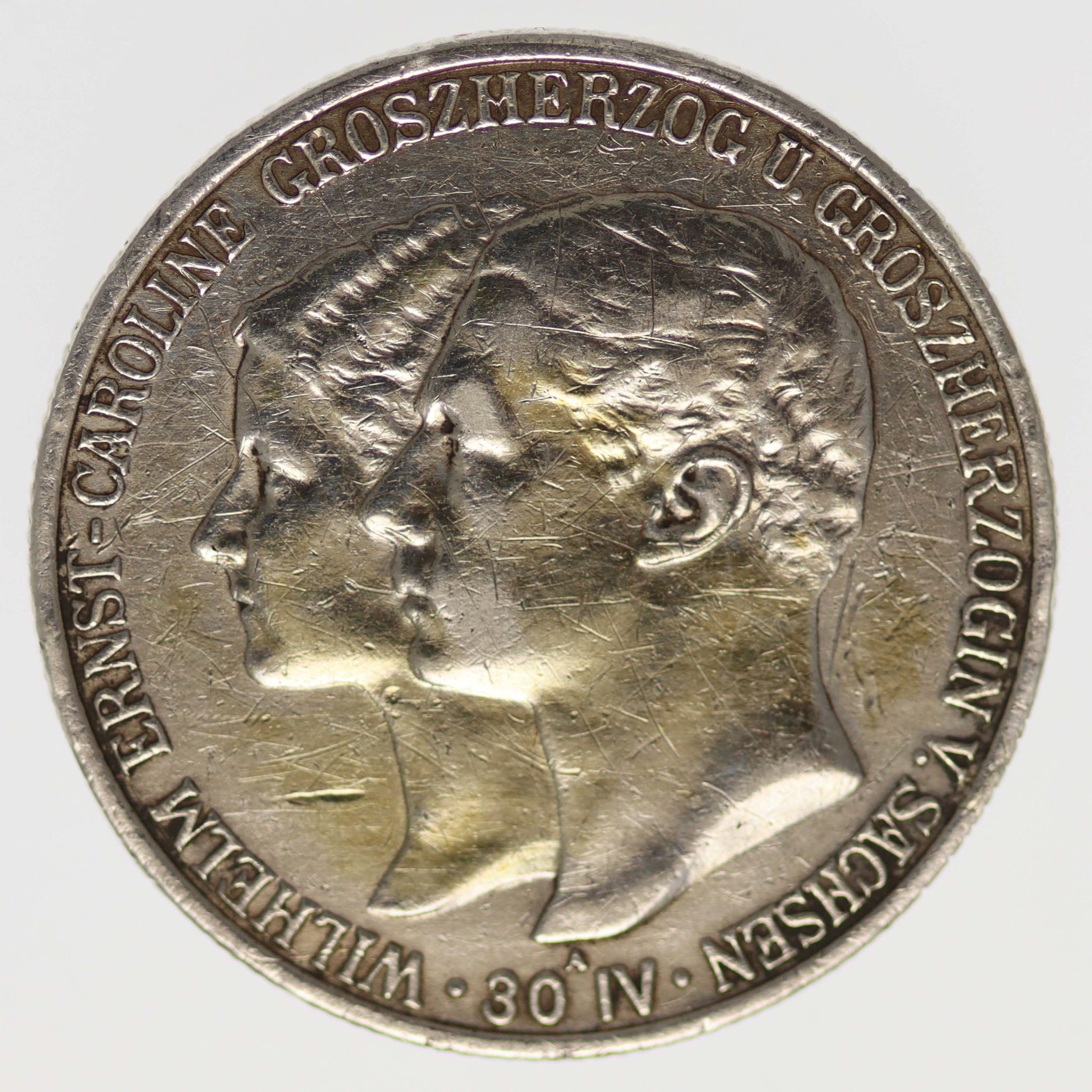 Sachsen Weimar Eisenach Wilhelm Ernst 2 Mark 1903