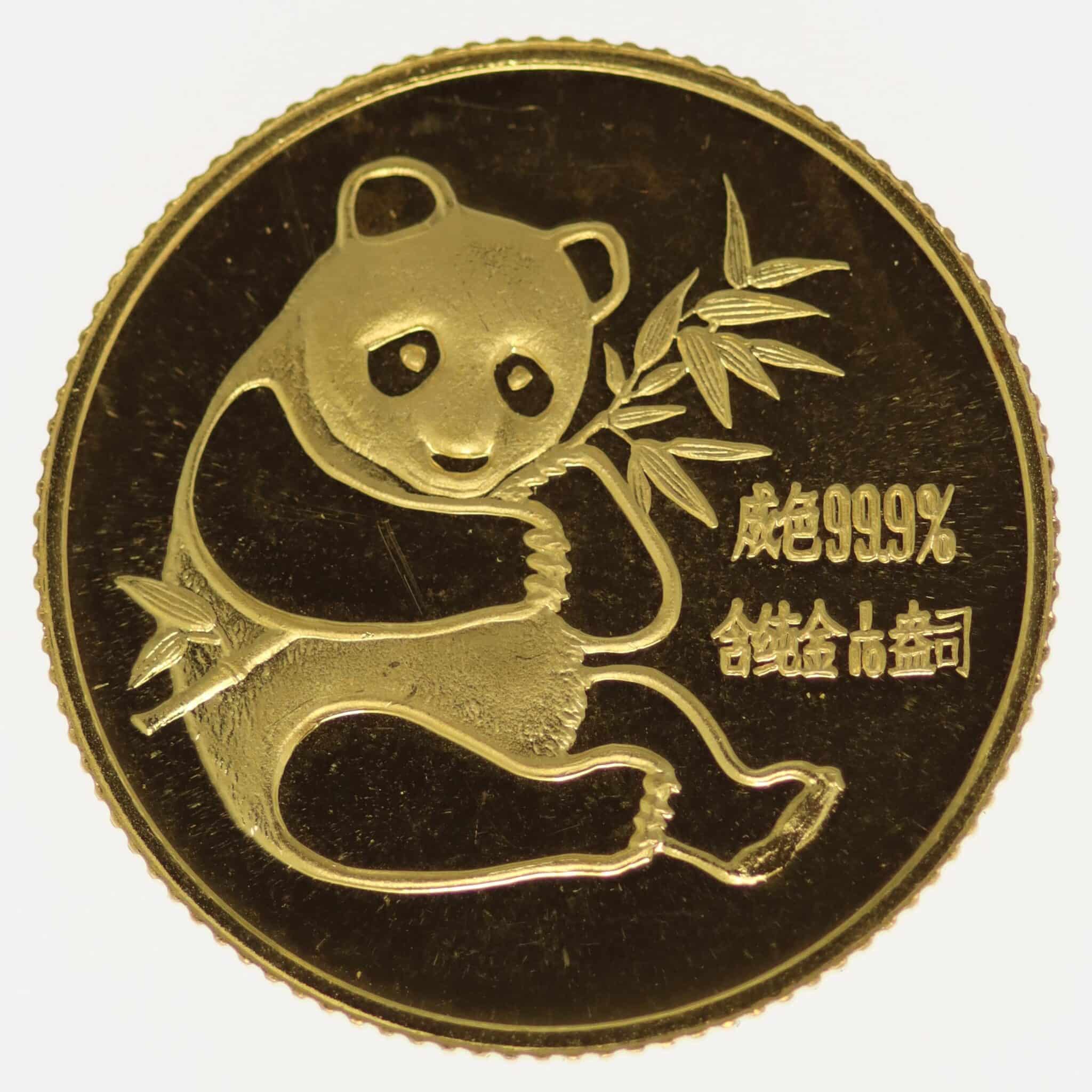 China Panda 1/10 Unze 1982