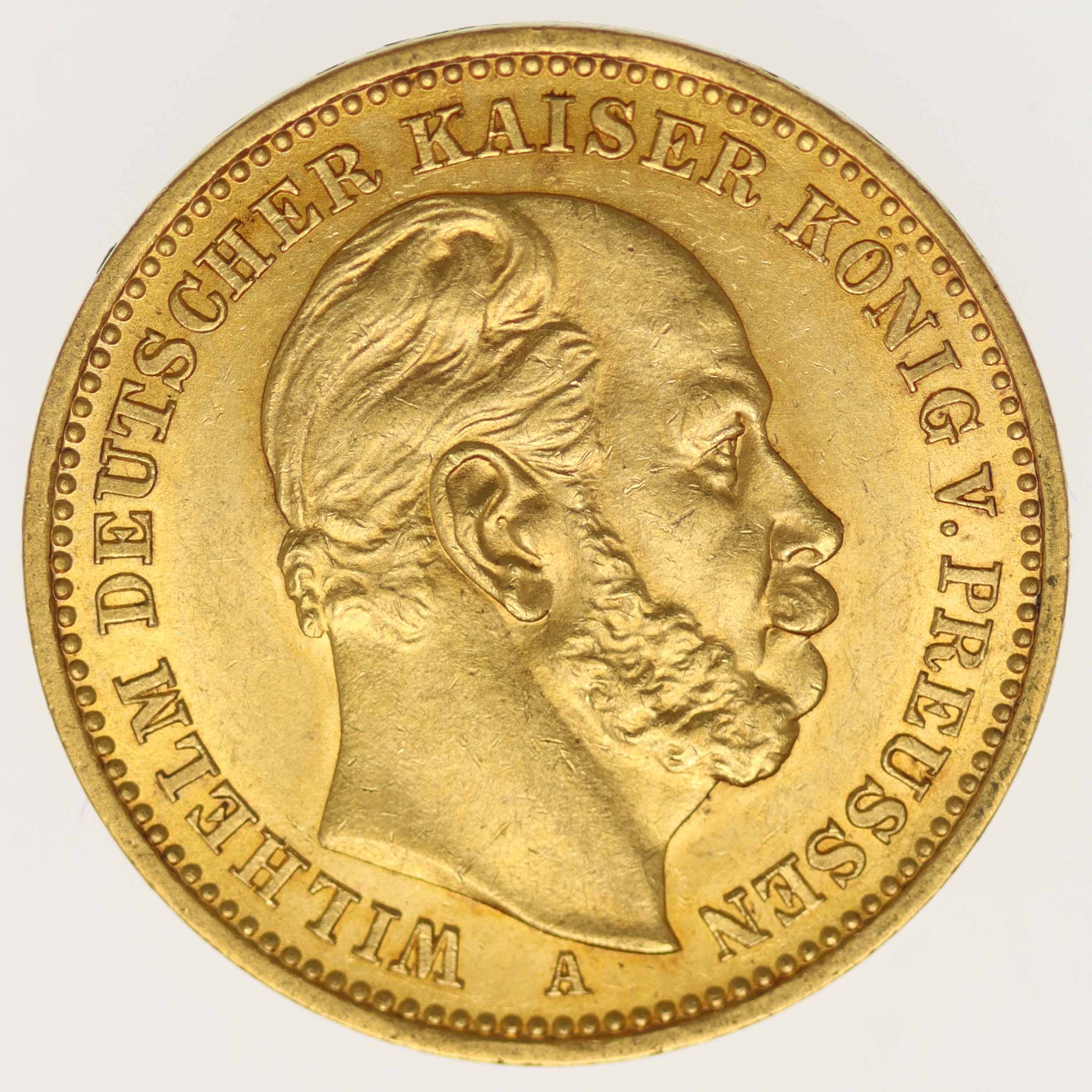 Preussen Wilhelm I. 20 Mark 1887 A