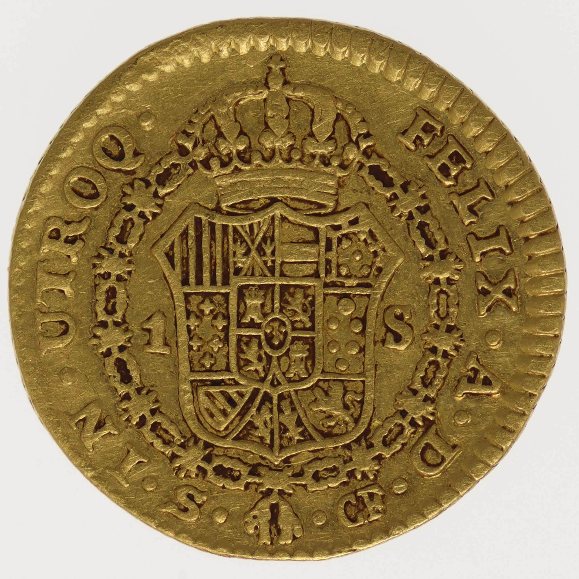 Spanien Carlos III. 1 Escudo 1780