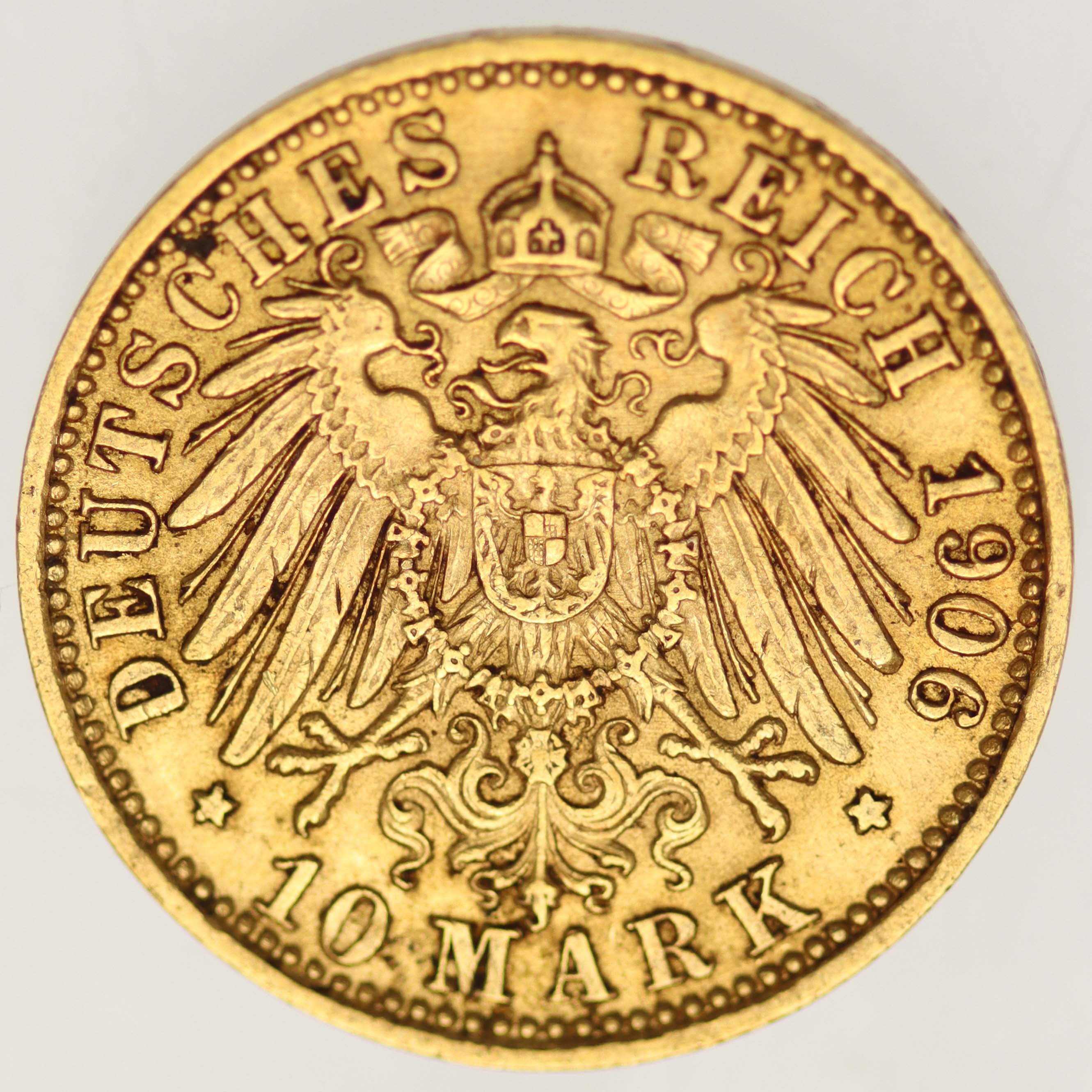 Baden Friedrich I. 10 Mark 1906