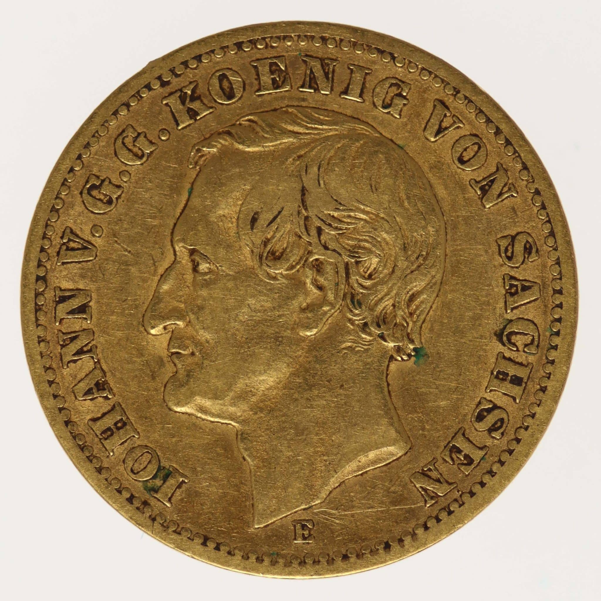 Sachsen Johann 10 Mark 1872