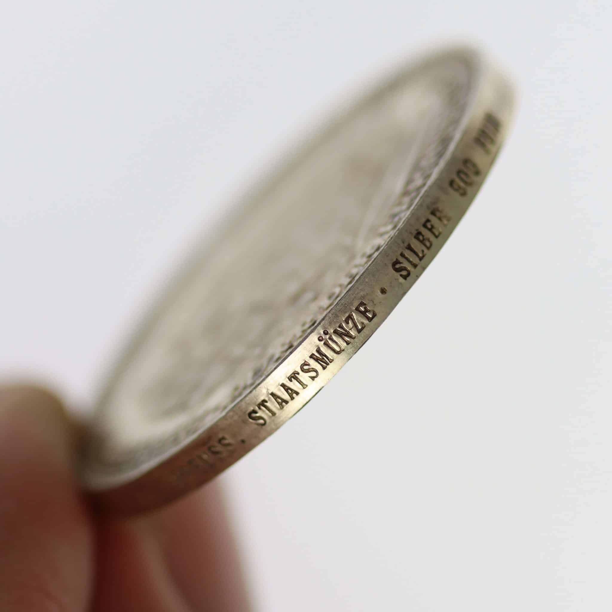 Weimarer Republik Silbermedaille 1929 Zeppelin
