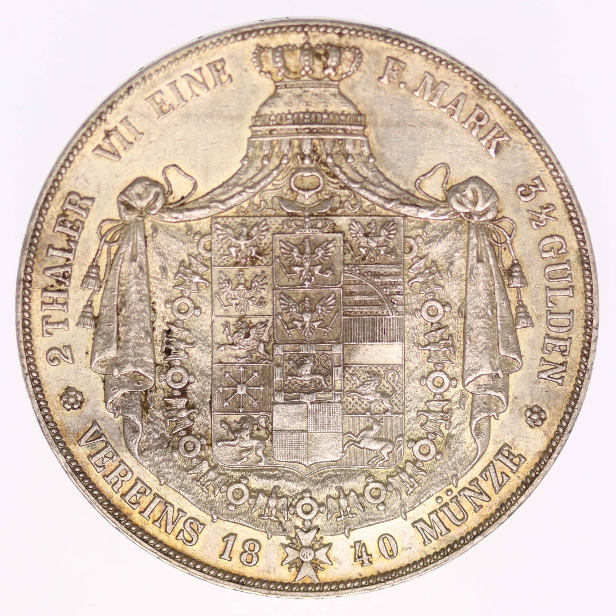 Preussen Friedrich Wilhelm III. Doppeltaler 1840