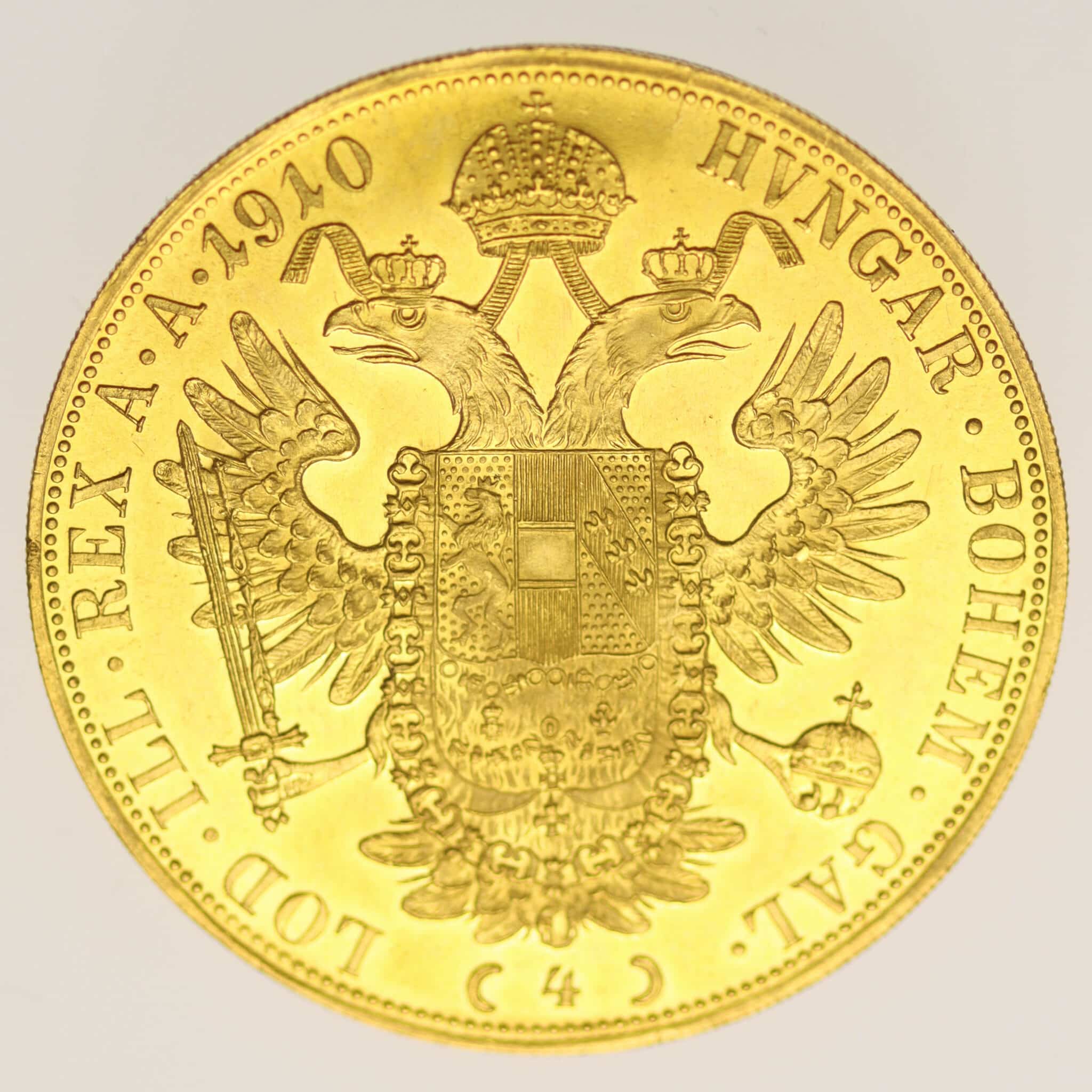 Österreich Kaiserreich Franz Joseph I. 4 Dukaten 1910