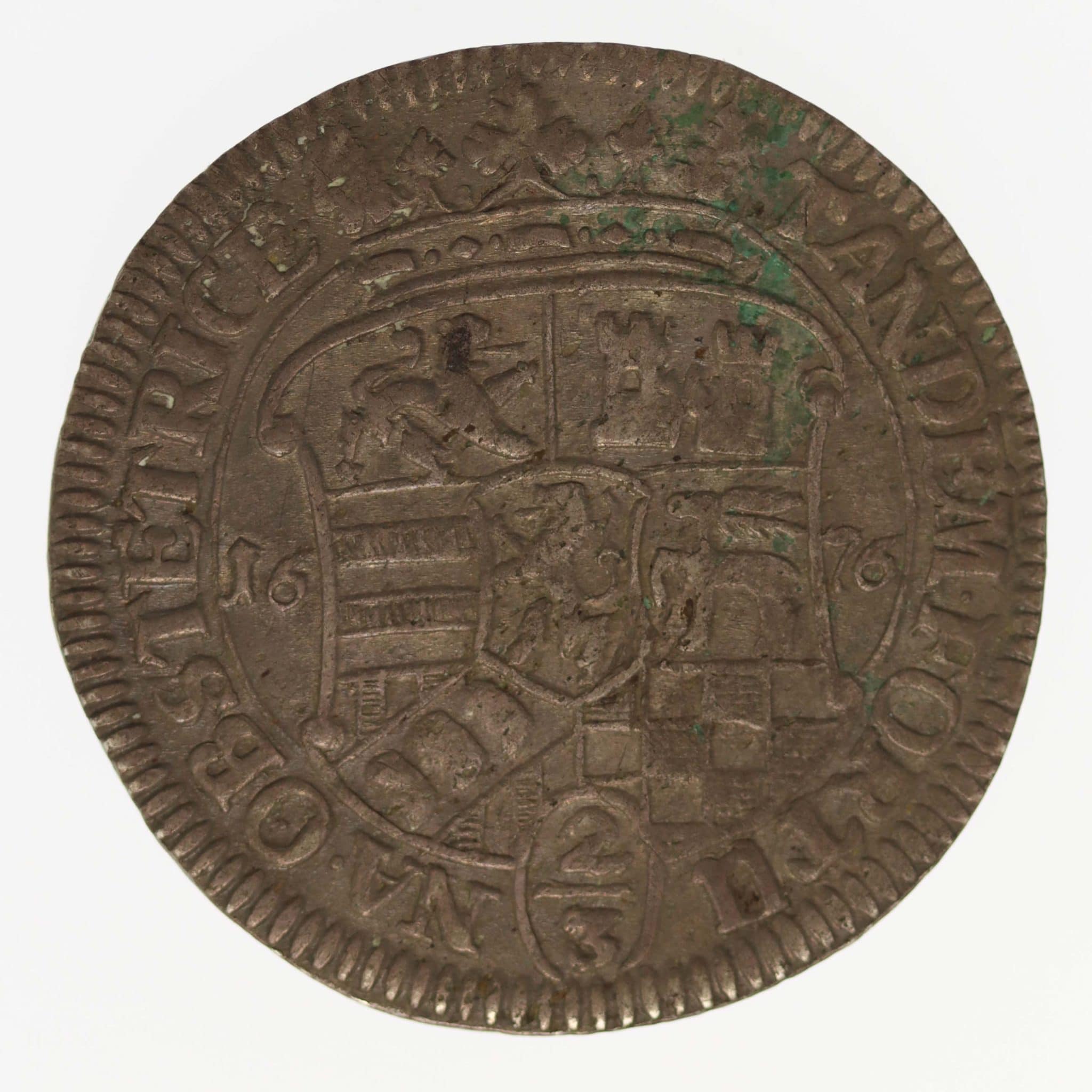 Sayn Wittgenstein Hohenstein Gustav 2/3 Taler 1676