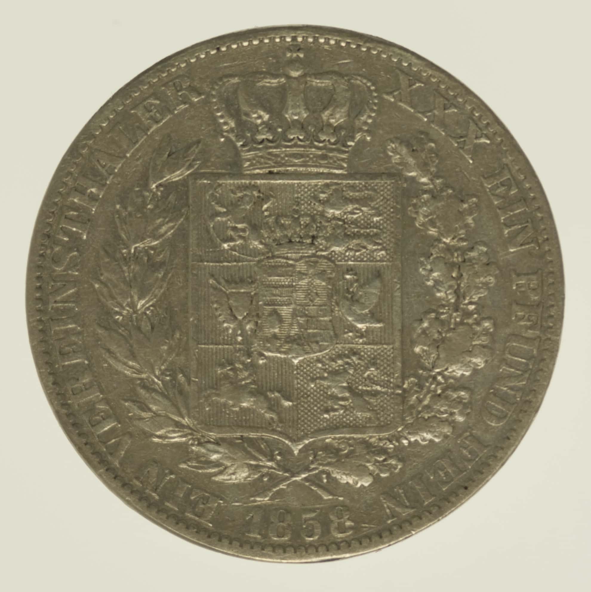 Oldenburg Nicolaus Friedrich Peter Vereinstaler 1858 B