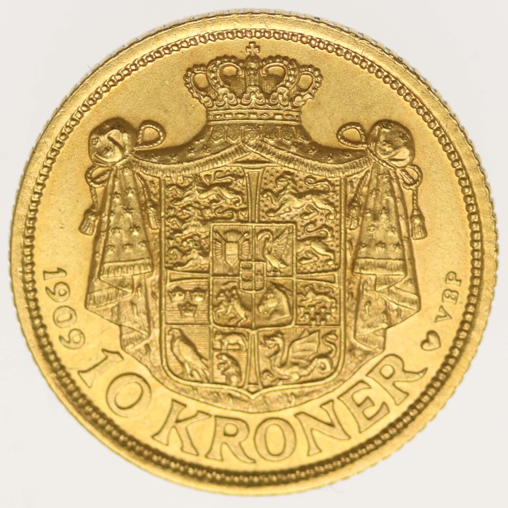 Dänemark Frederik VIII. 10 Kronen 1909