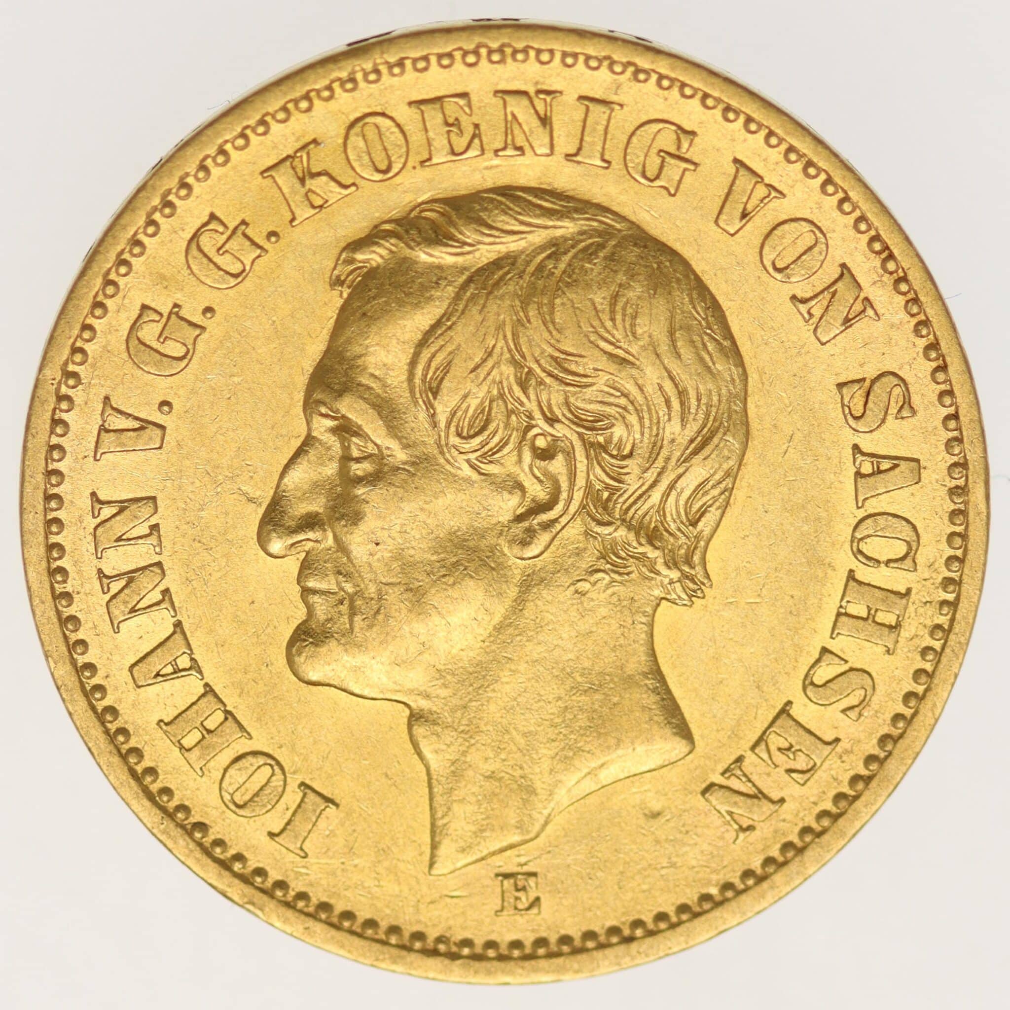 Sachsen Johann 20 Mark 1873