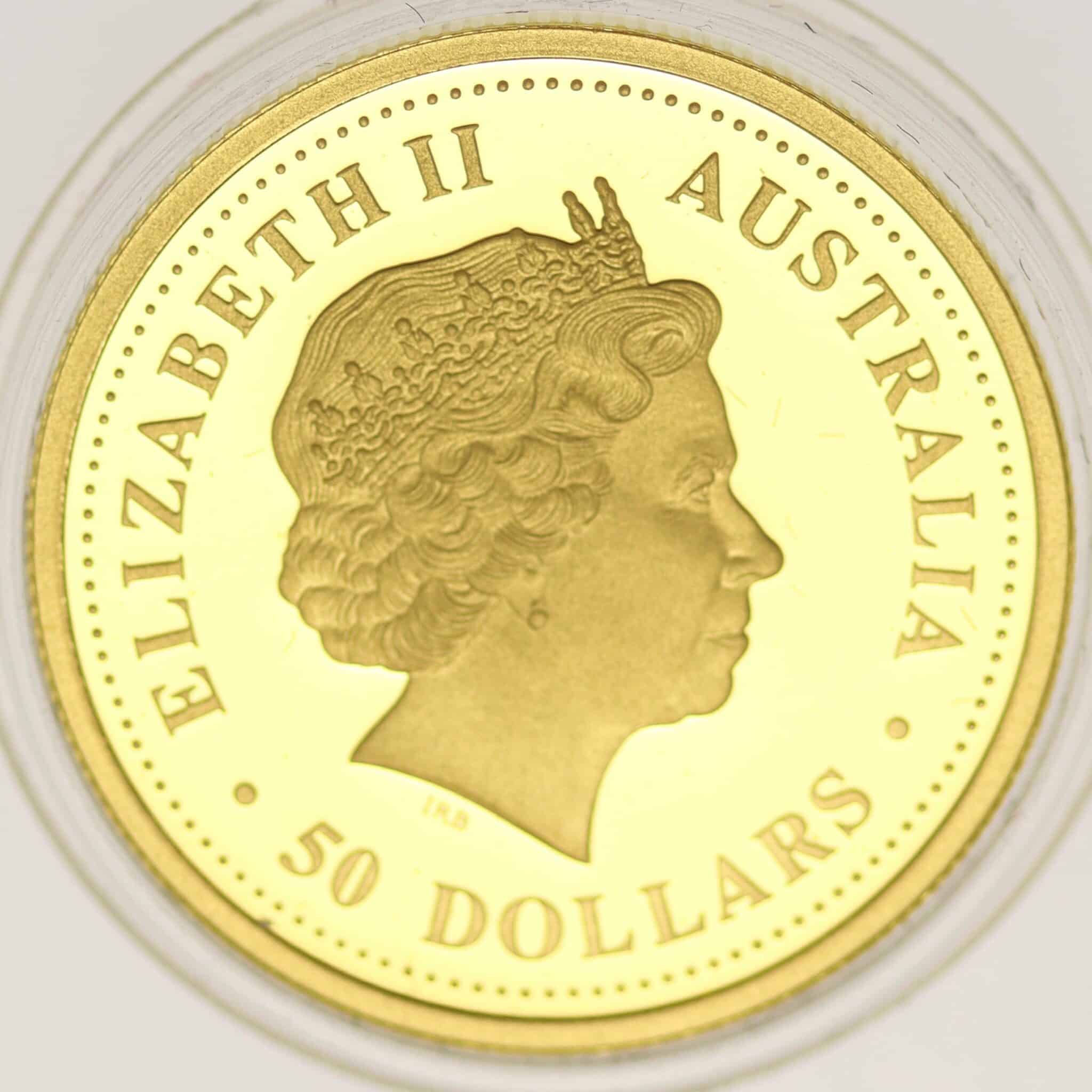 Australien Elisabeth II. 50 Dollars 2006 Discover Emu 1/2 OZ