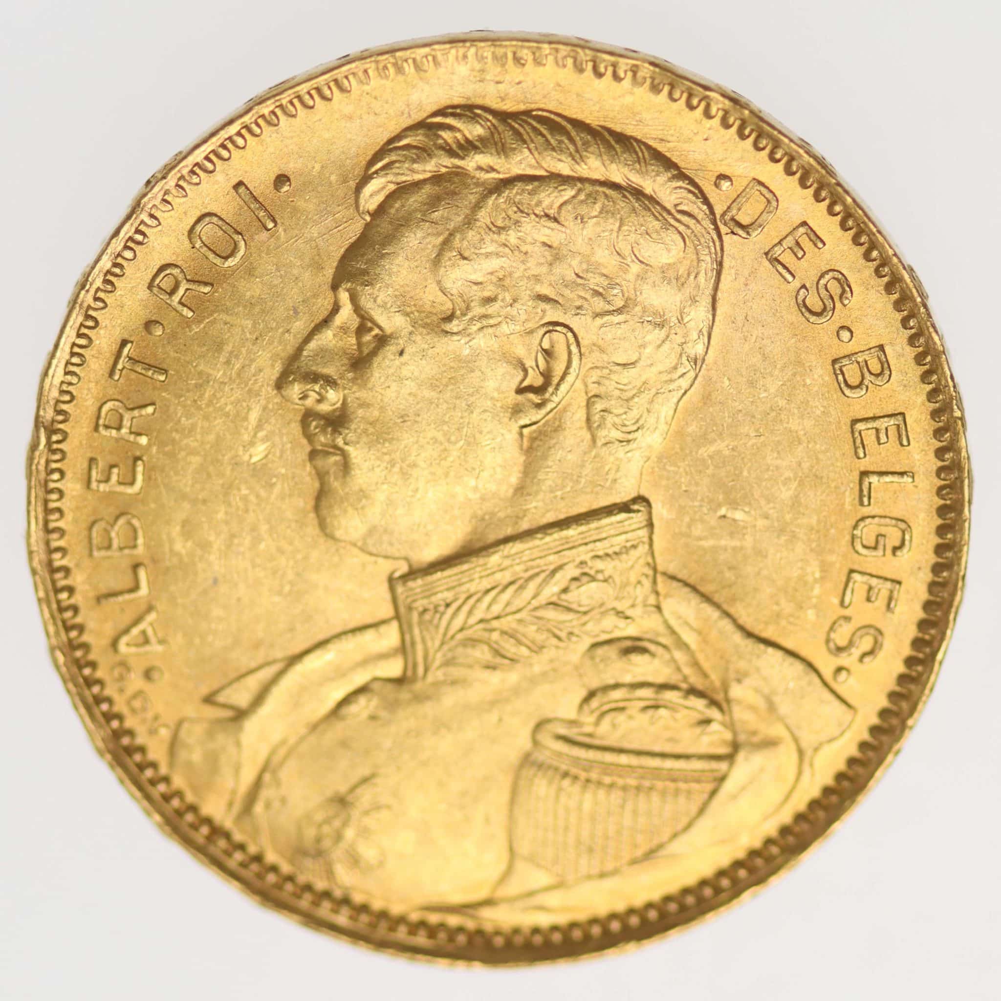 Belgien Albert 20 Francs 1914