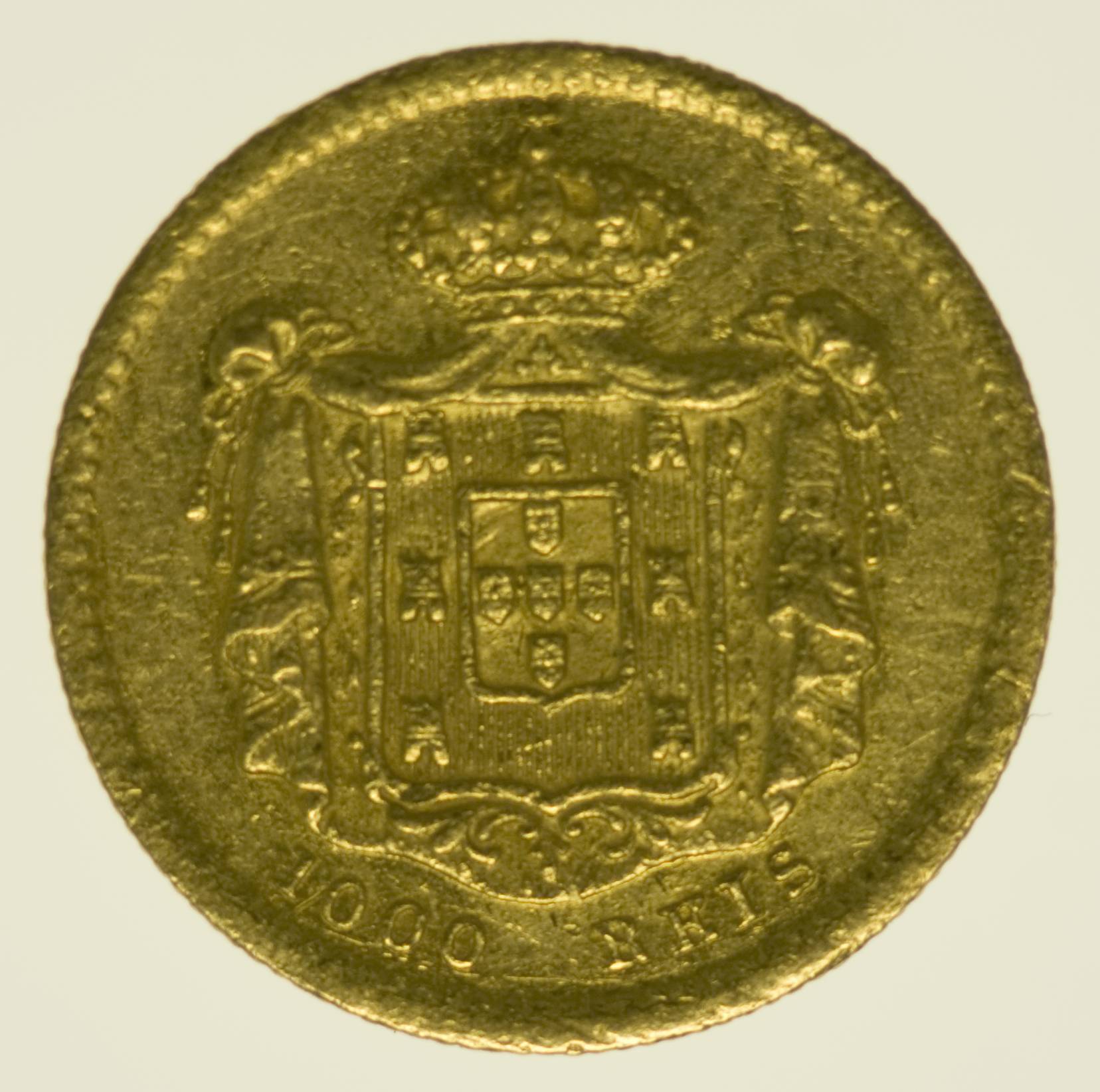 Portugal Peter V. 1000 Reis 1855