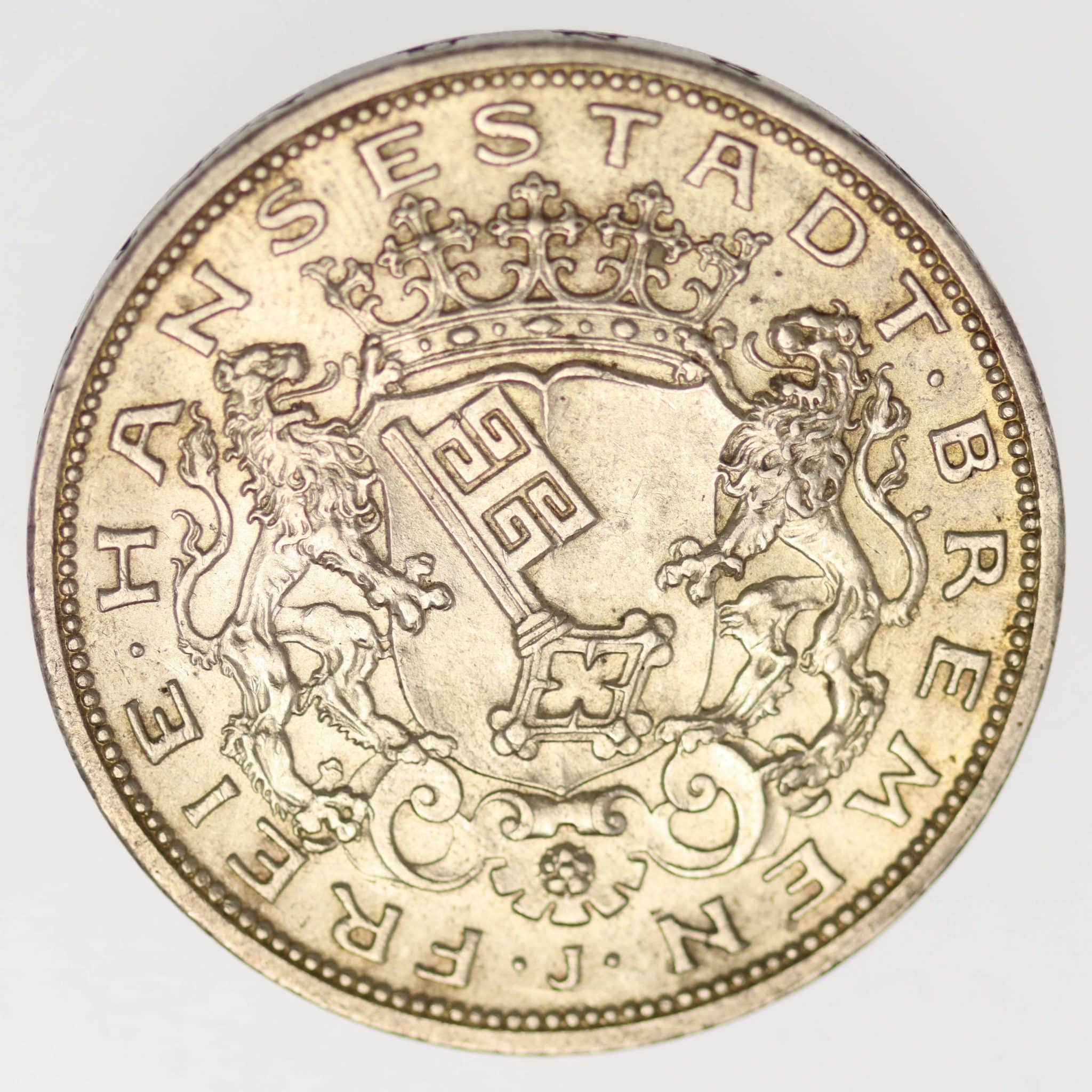 Bremen Stadtwappen 5 Mark 1906