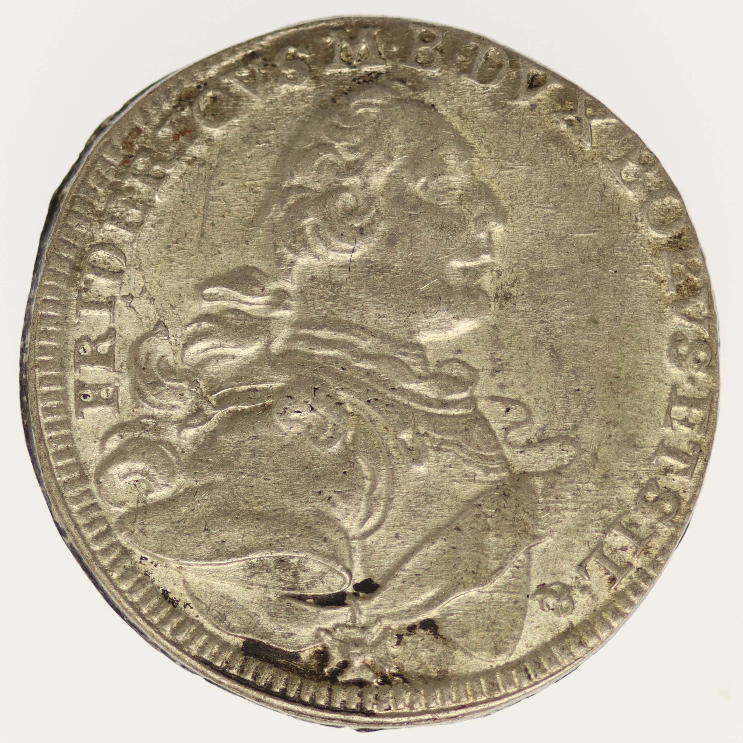 Brandenburg Bayreuth Friedrich II. 1/6 Taler 1757