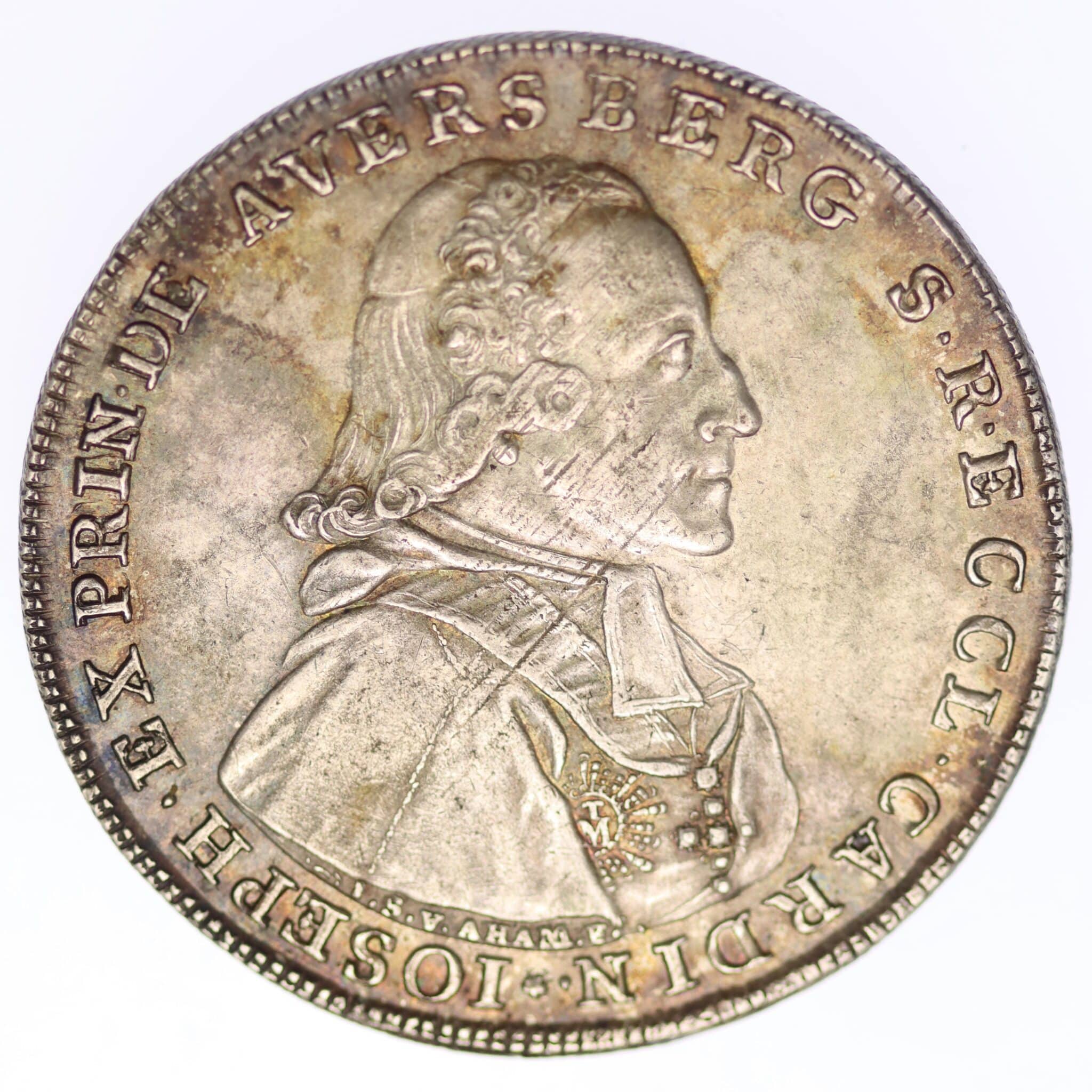 Bayern Passau Joseph Franz Anton Fürst von Auersperg Taler 1792