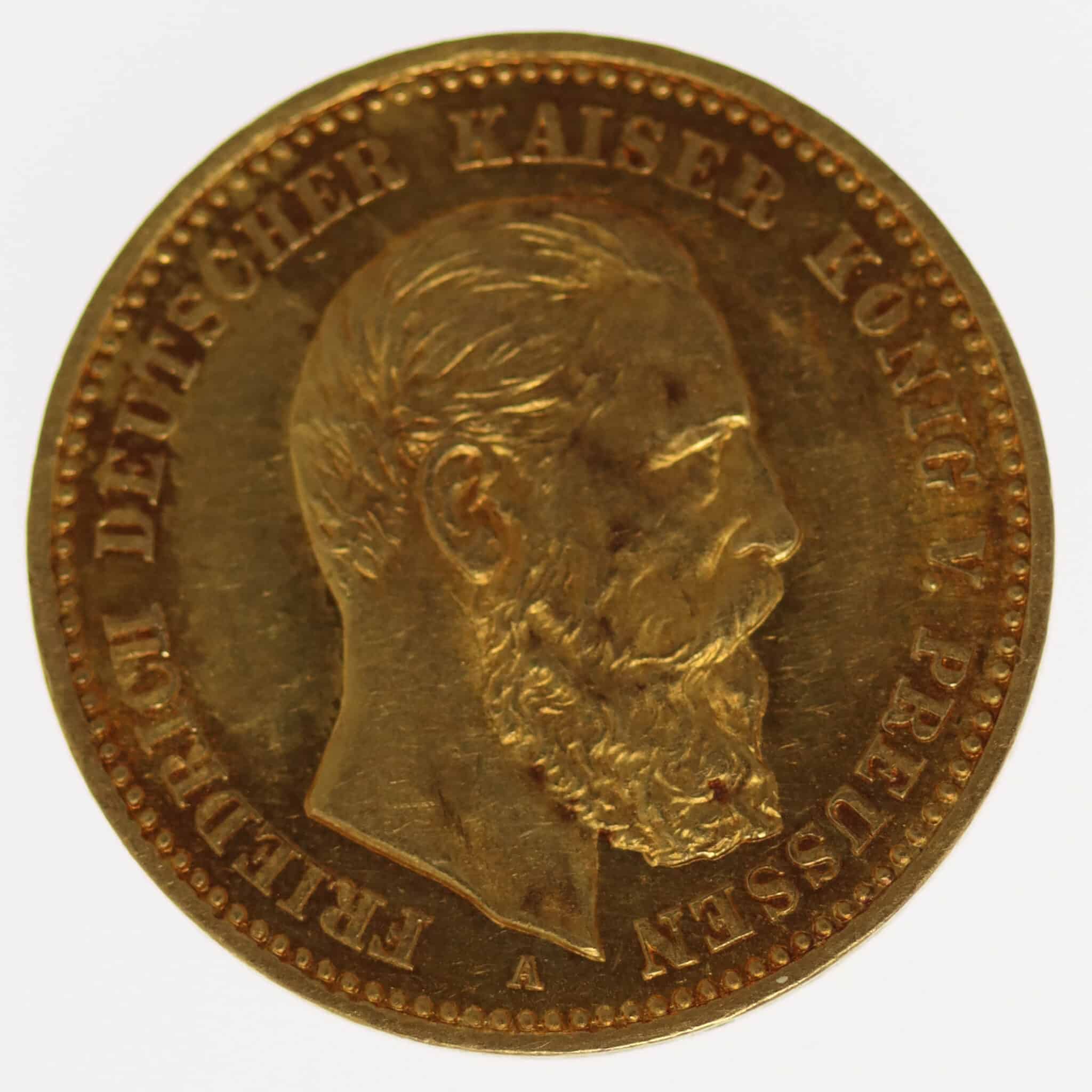 Preussen Friedrich III. 10 Mark 1888