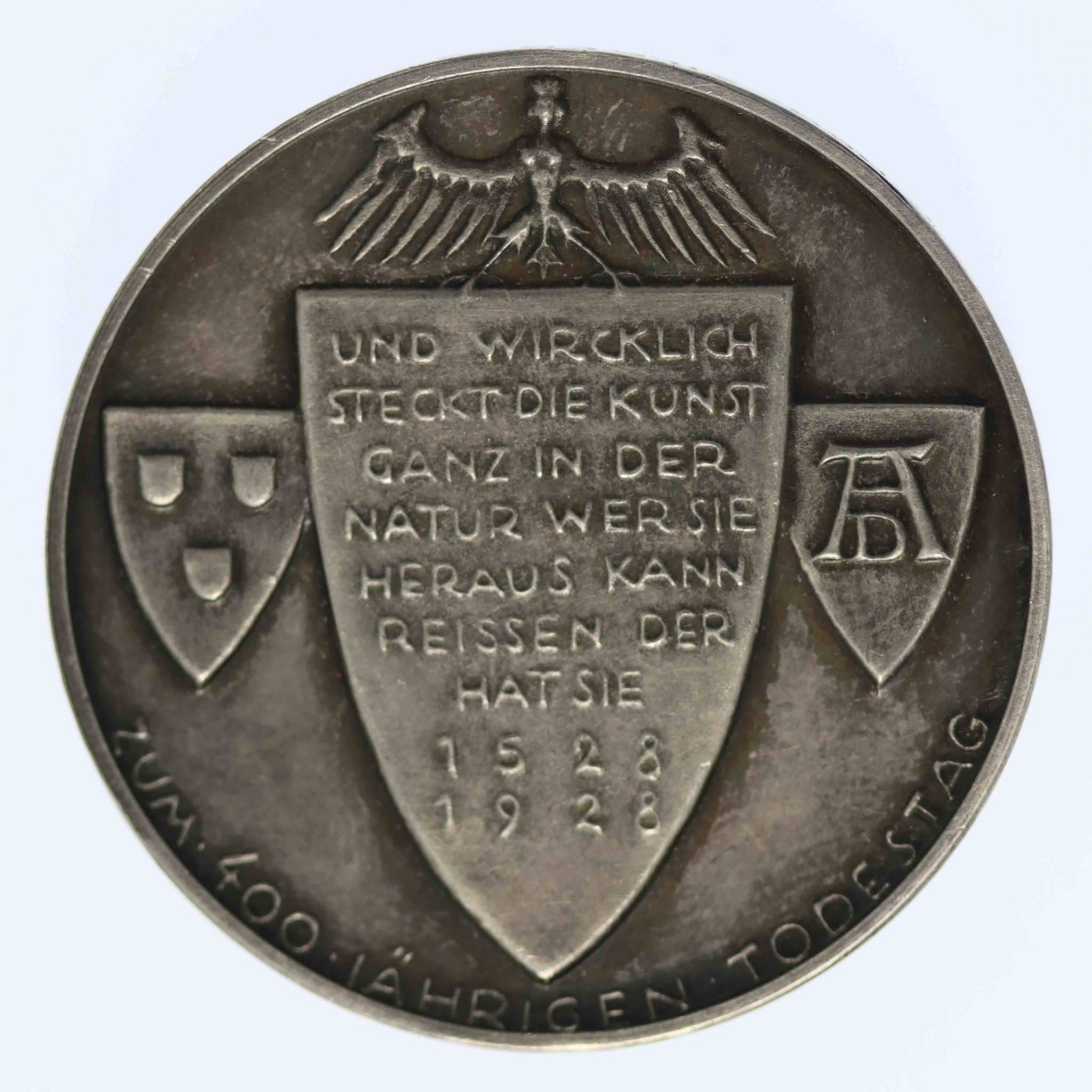 Weimarer Republik Silbermedaille 1928