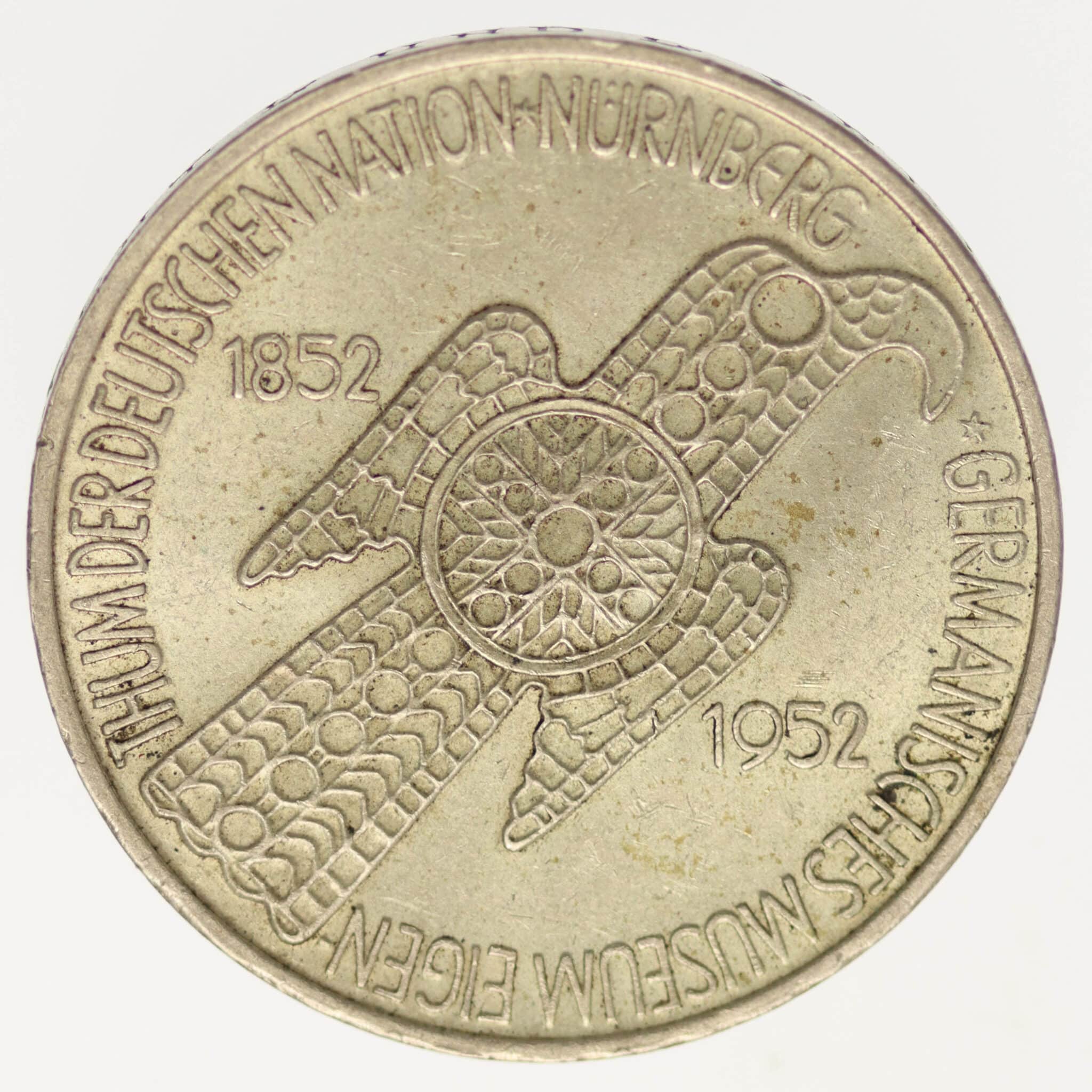 BRD 5 Mark 1952 Germanisches Museum