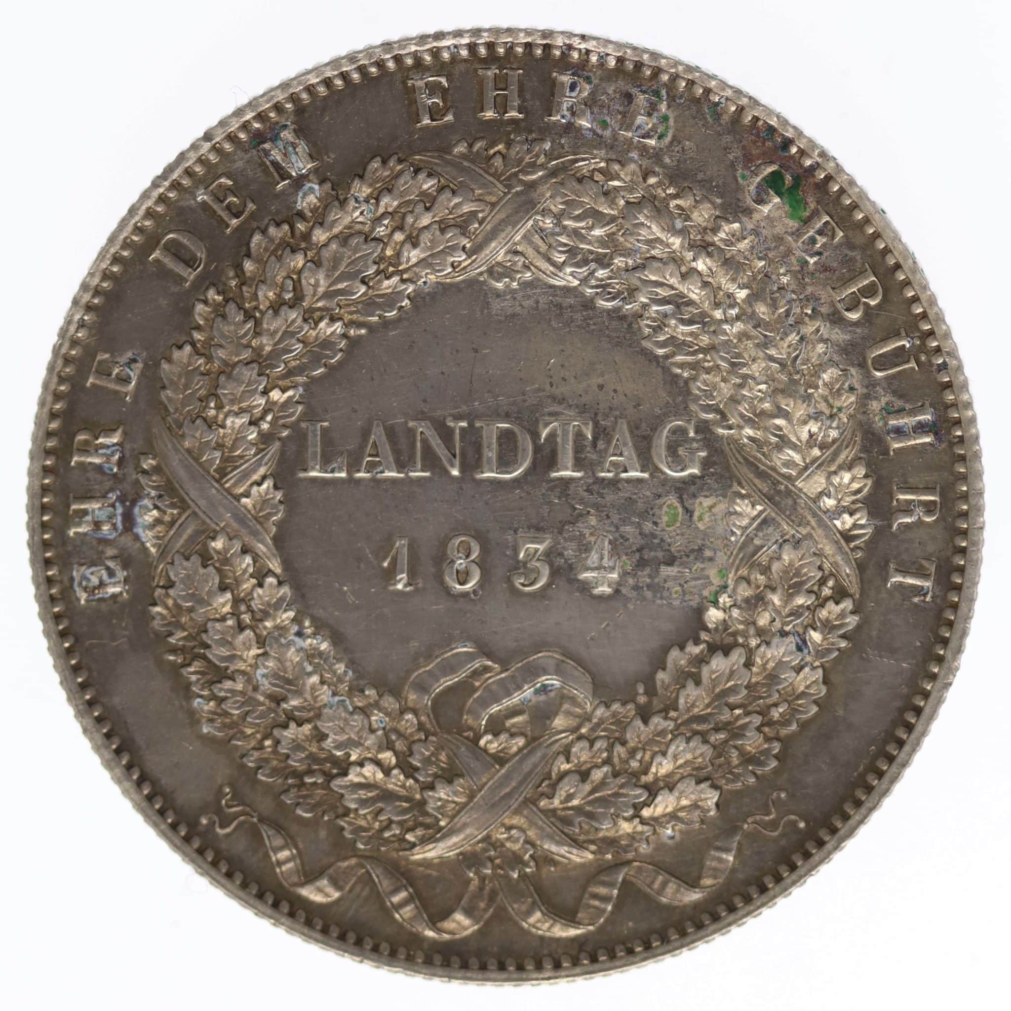 Bayern Ludwig I. Geschichtstaler 1834