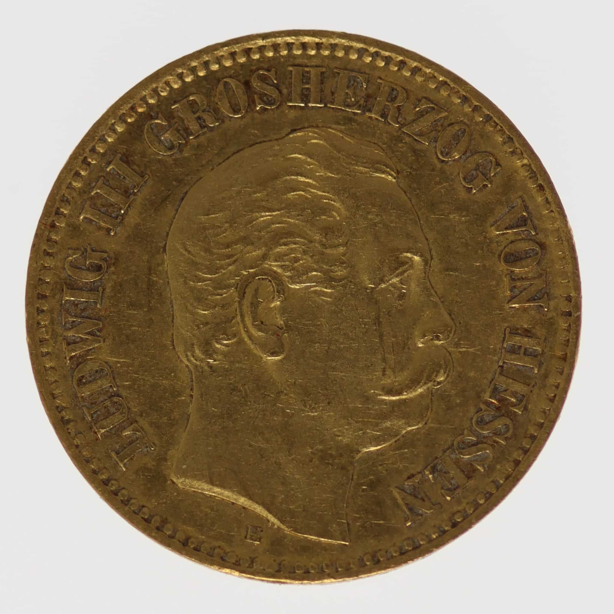 Hessen Ludwig III. 5 Mark 1877