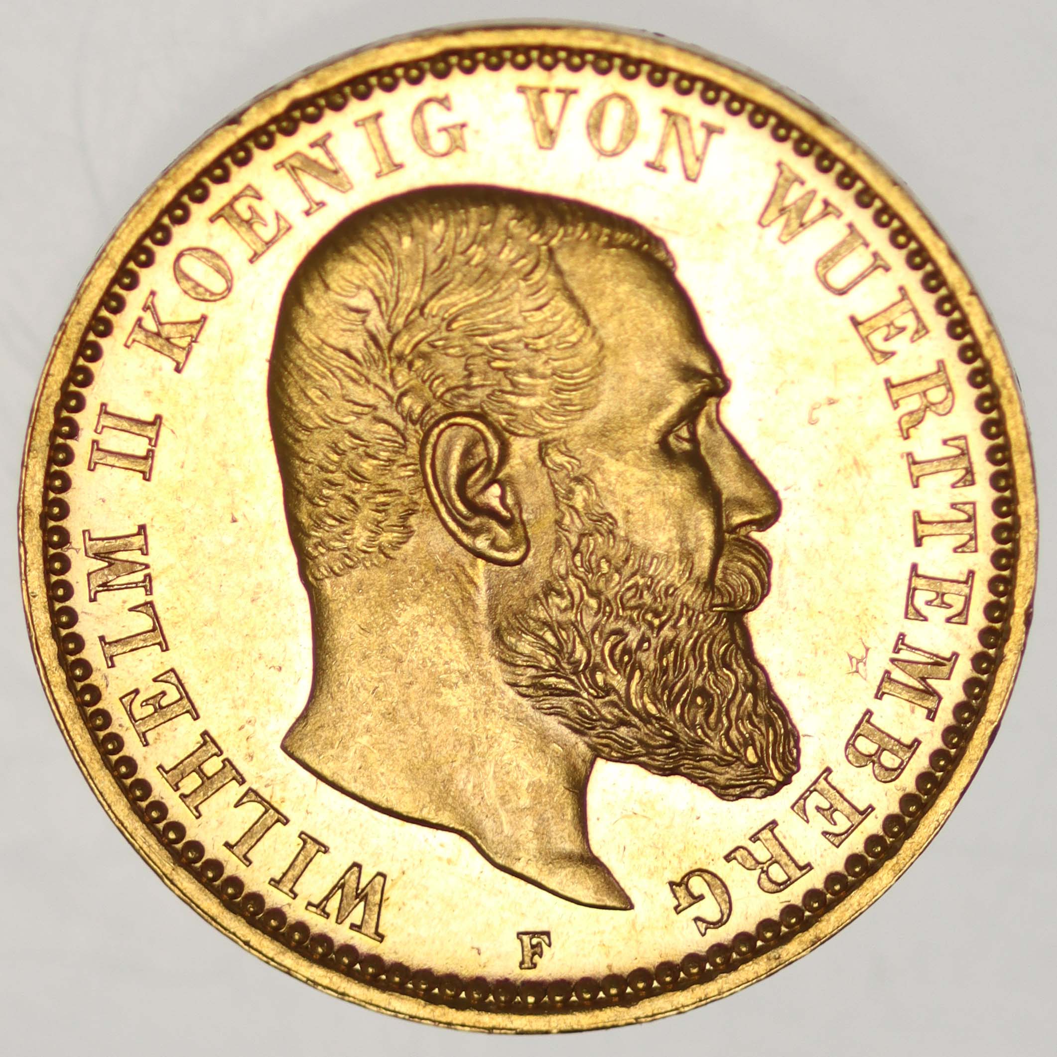 Württemberg Wilhelm II. 10 Mark 1898