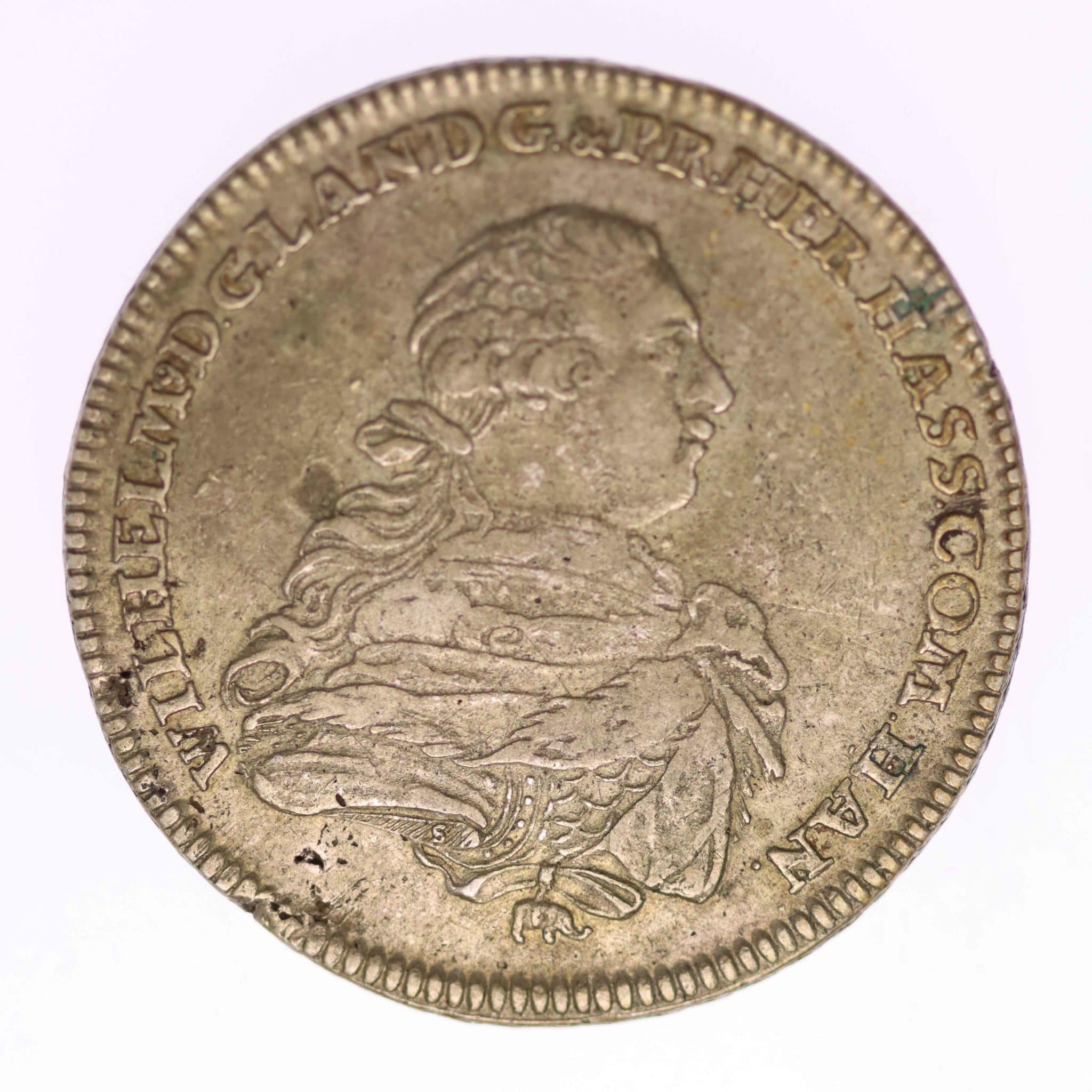 Hanau Münzenberg Wilhelm IX. Konventionstaler 1771