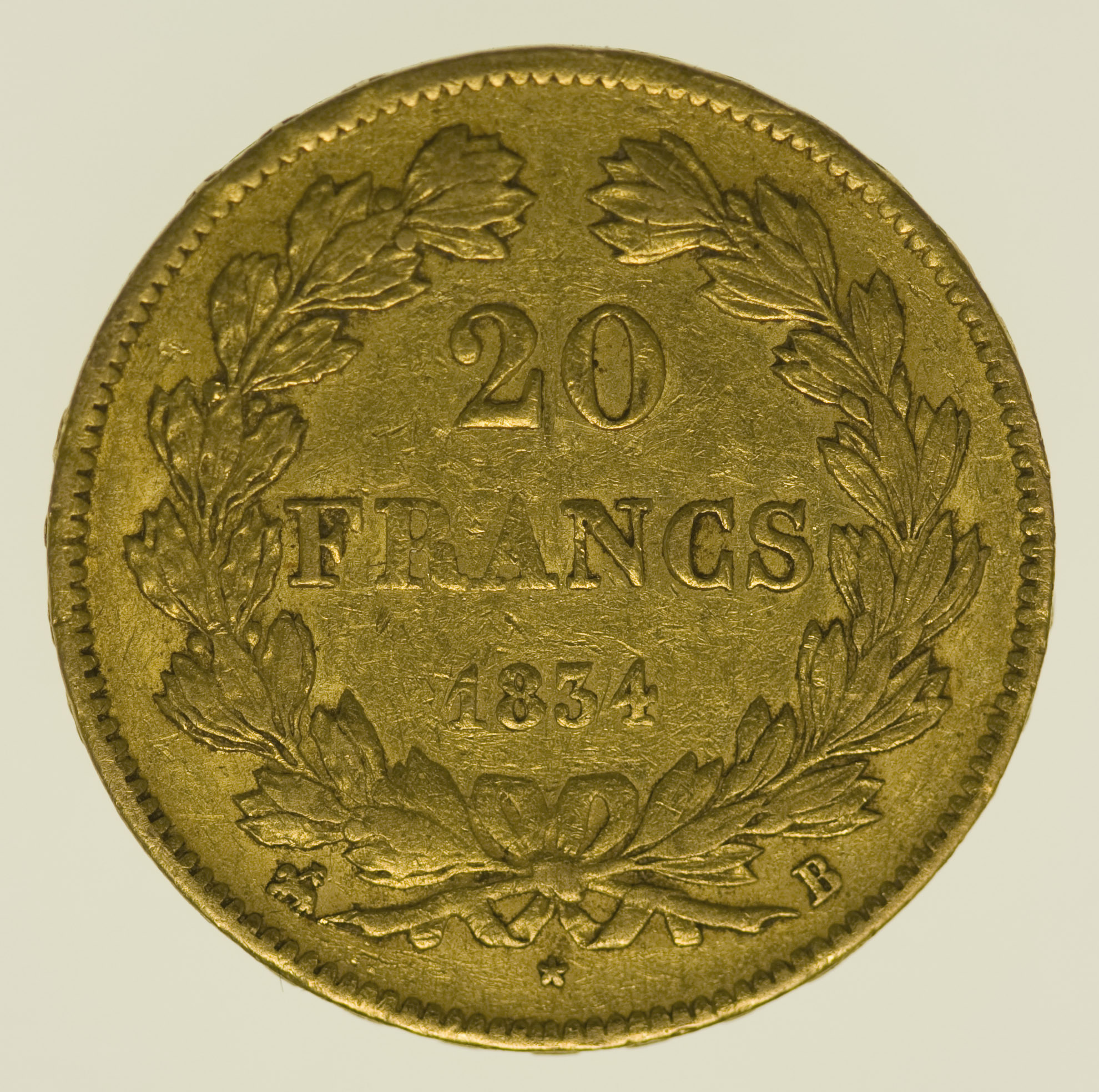 Frankreich Louis Philippe I. 20 Francs 1834 B