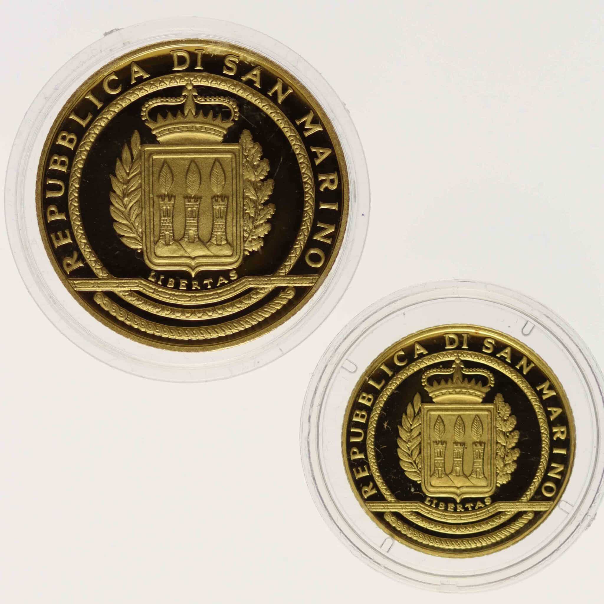 San Marino Set 20 + 50 Euro 2002