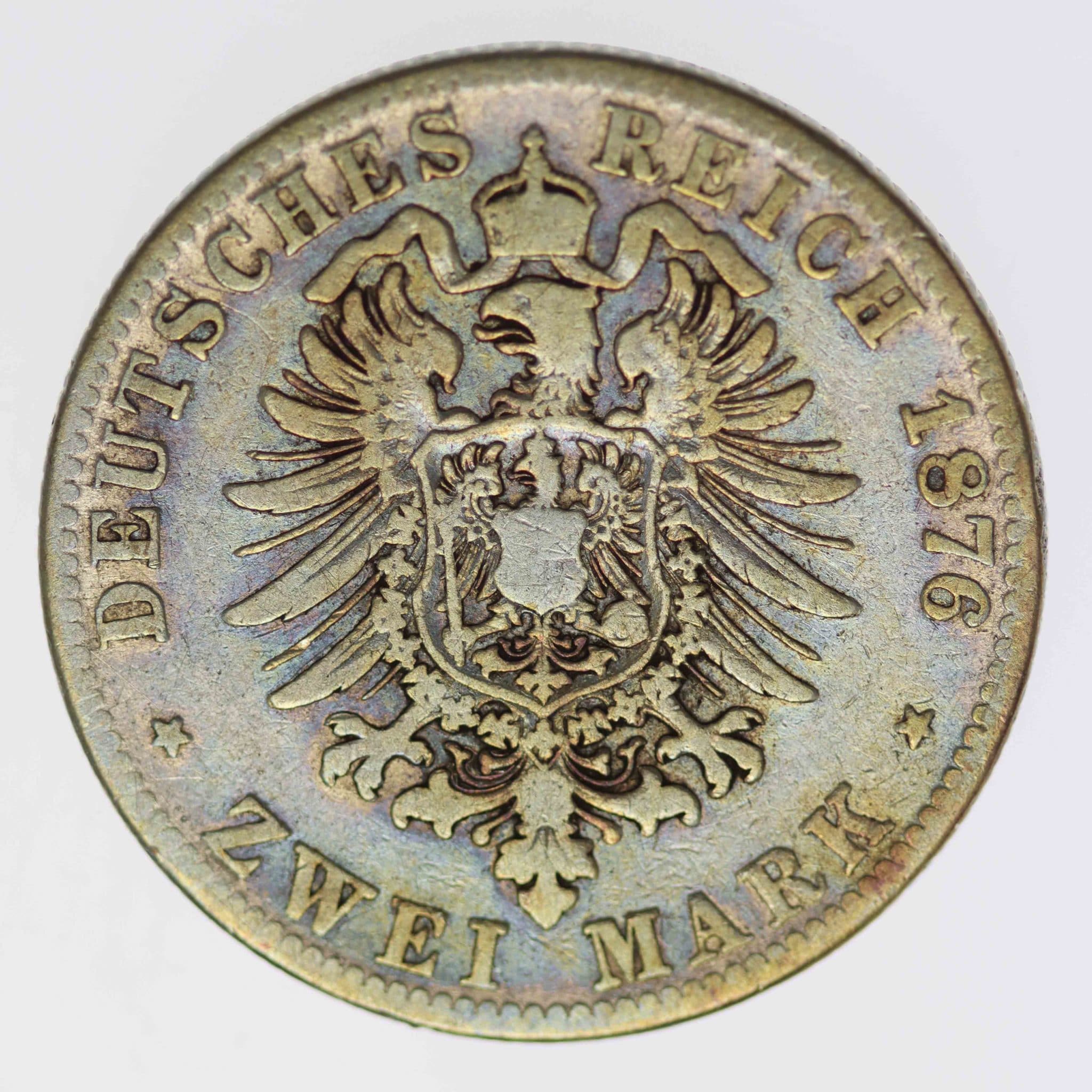 Hessen Ludwig III. 2 Mark 1876