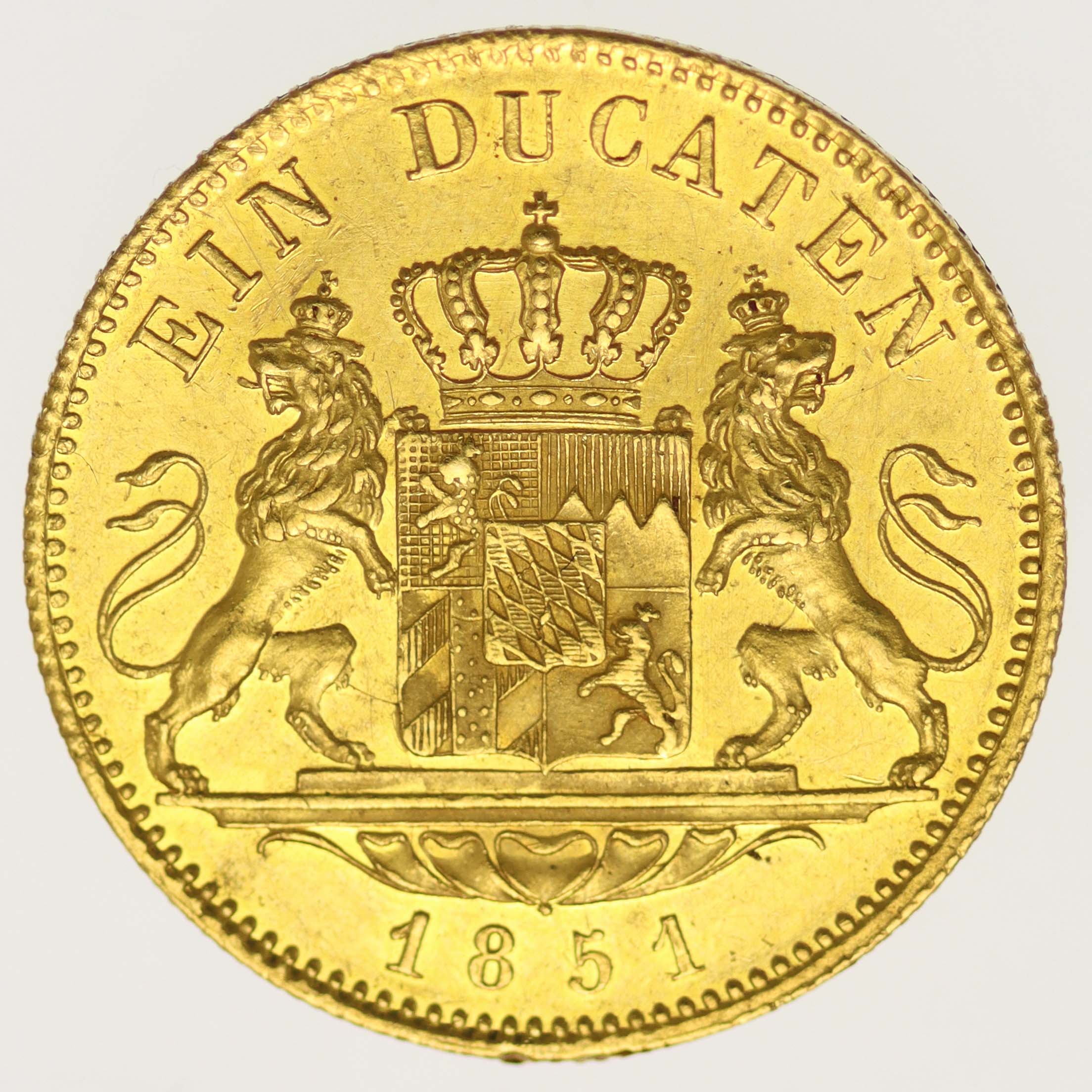 Bayern Maximilian II. Dukat 1851