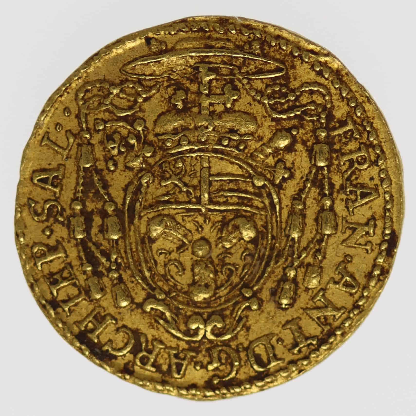 Habsburg Salzburg Erzbischof Franz Anton von Harrach 1/4 Dukat 1719
