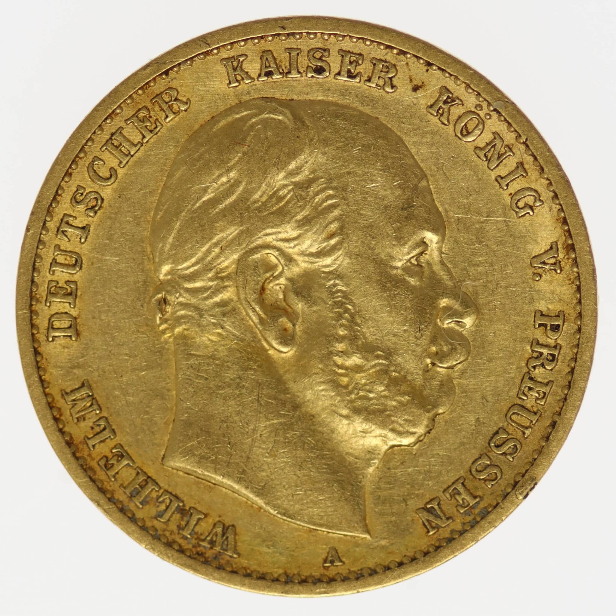 Preussen Wilhelm I. 10 Mark 1875 A