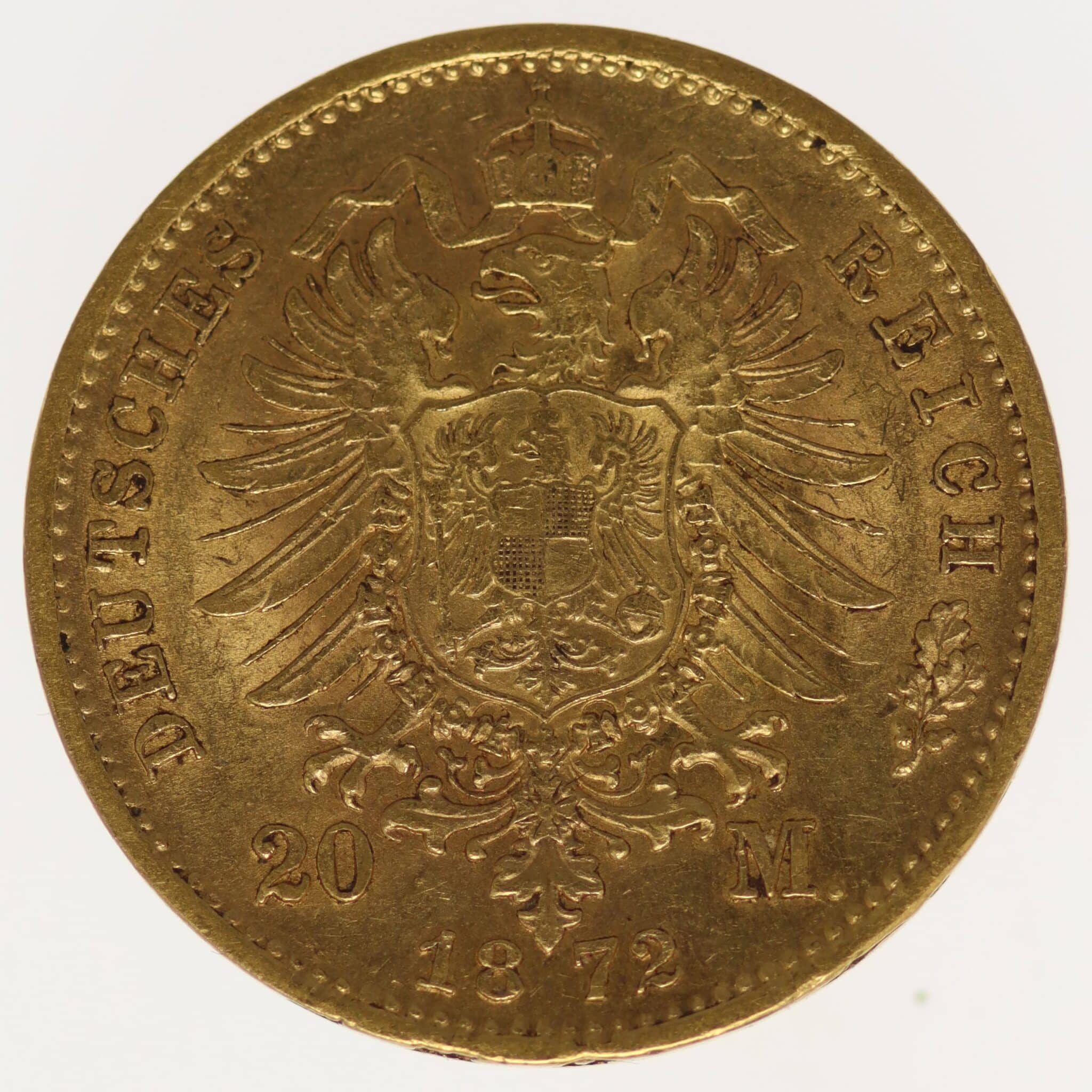Sachsen Johann 20 Mark 1872