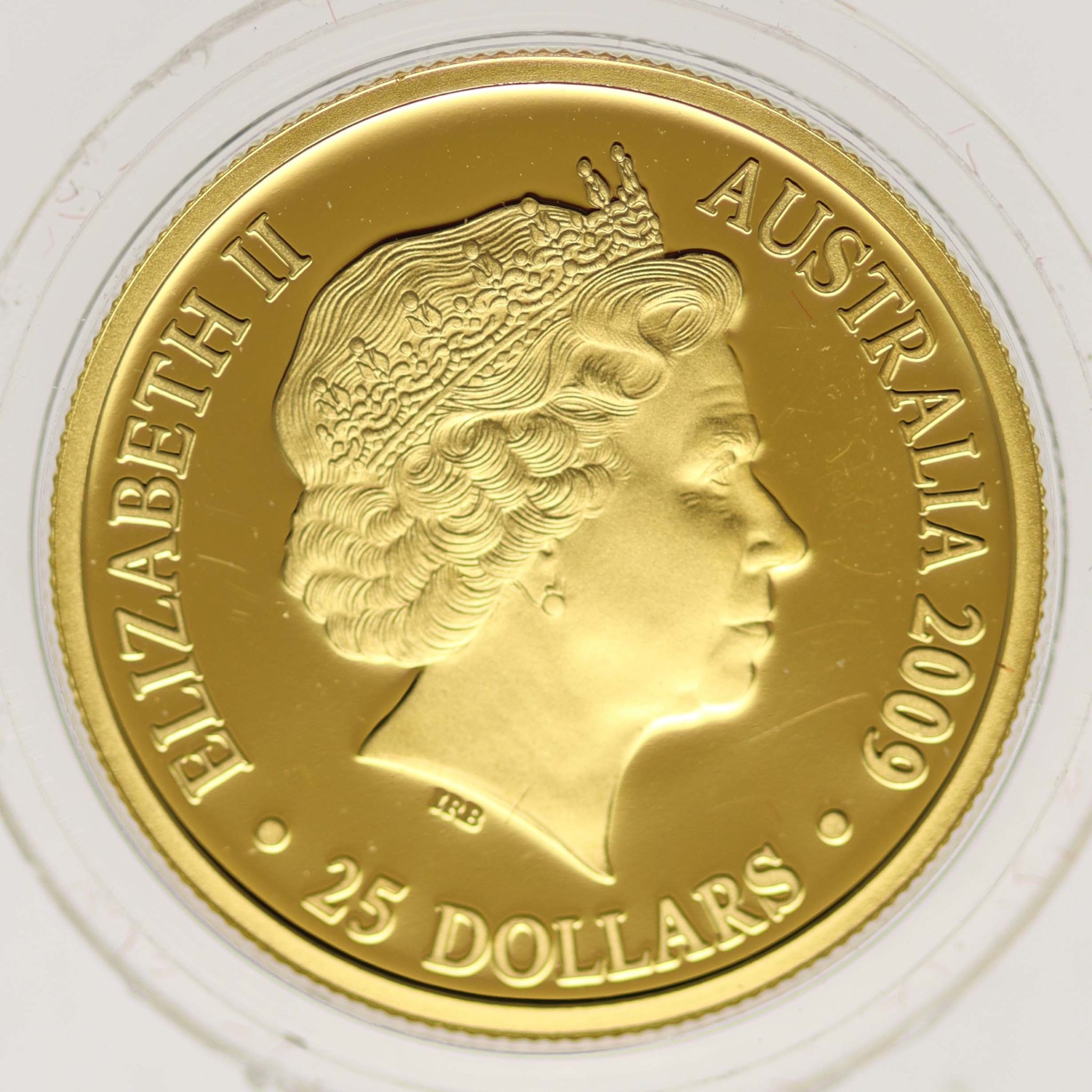 Australien Elisabeth II. 25 Dollars 2009 Kangaroo at Sunset 1/5 OZ