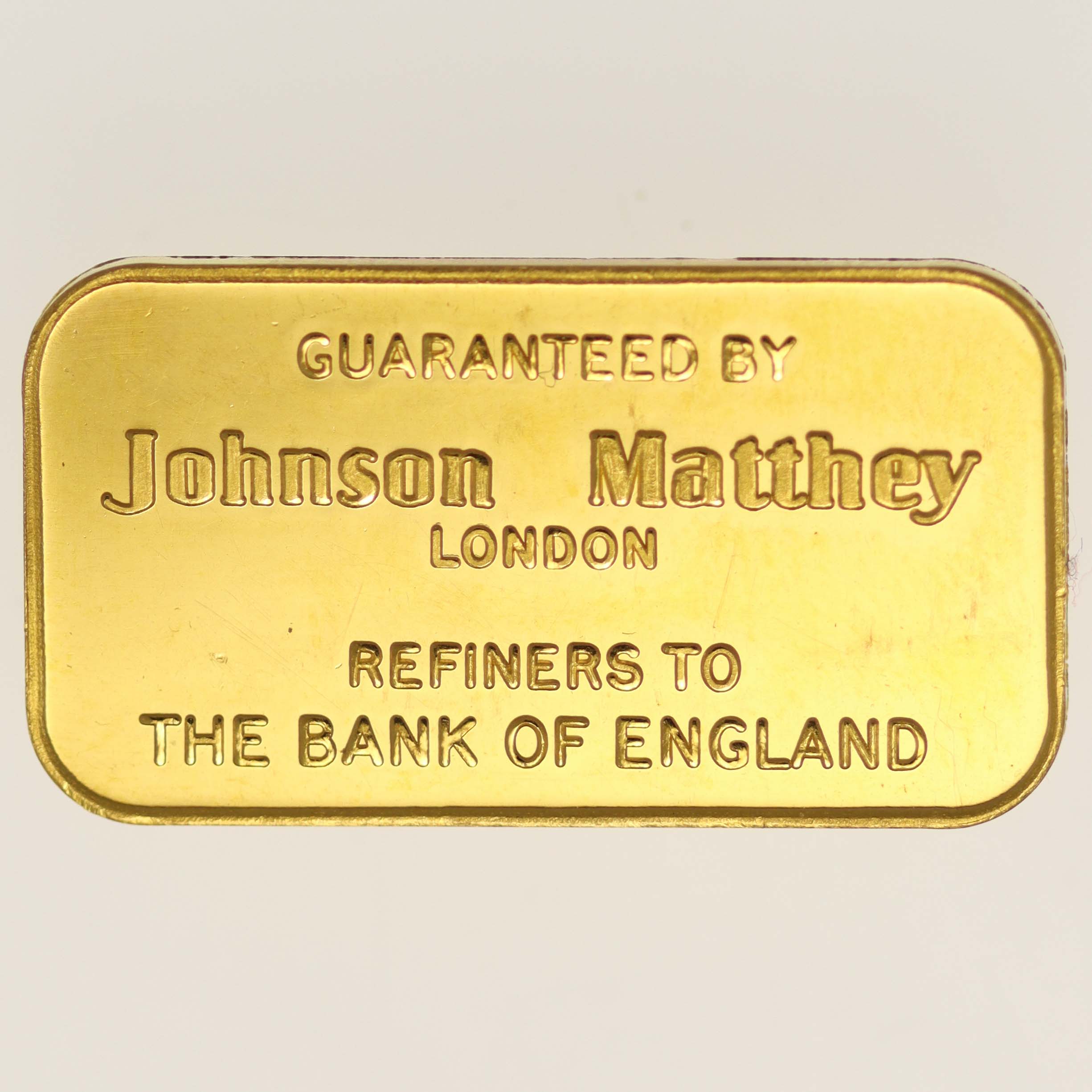Goldbarren 10 Gramm Johnson Matthey London