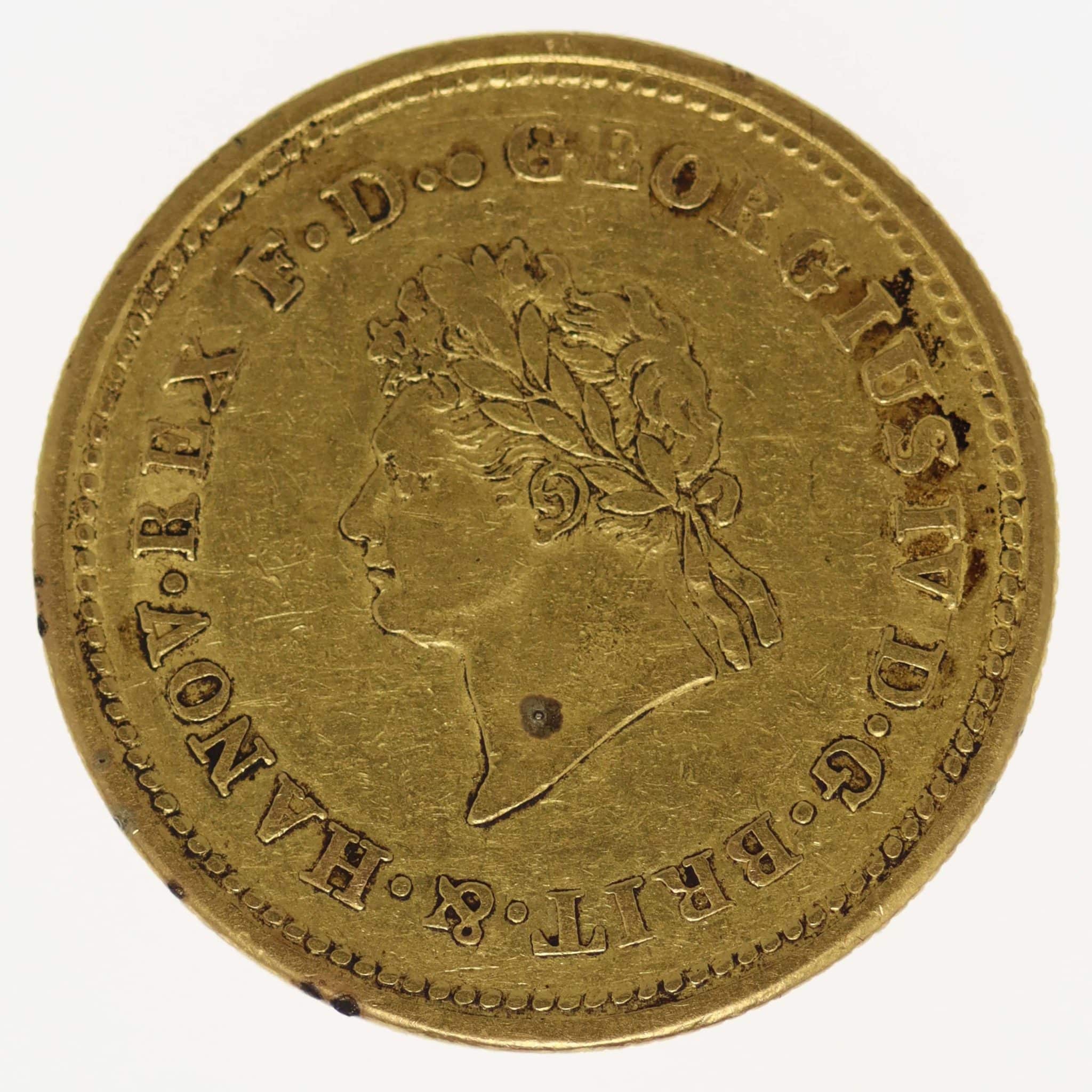 Braunschweig Calenberg Hannover Georg IV. 10 Taler 1823 B