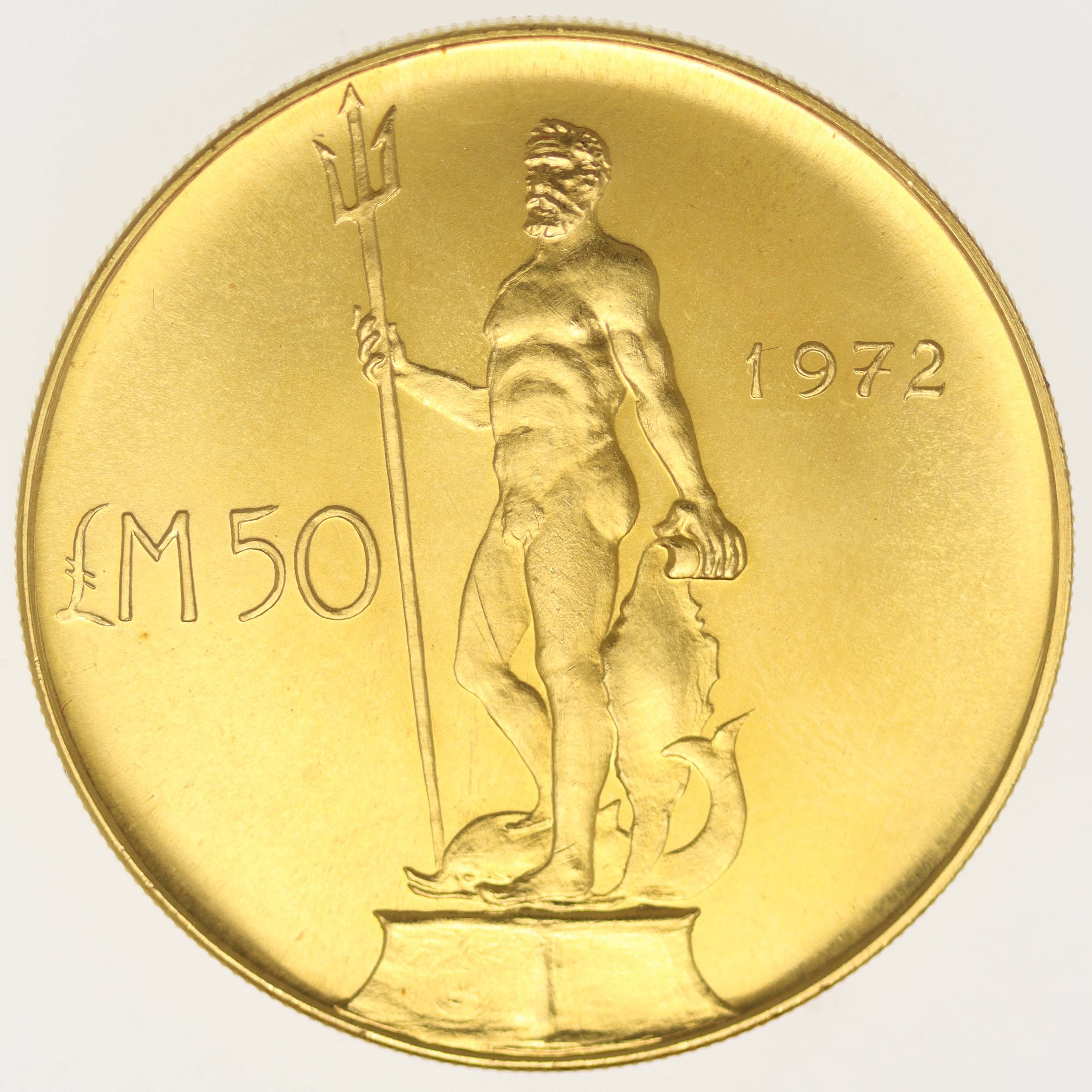 Malta 50 Pounds 1972