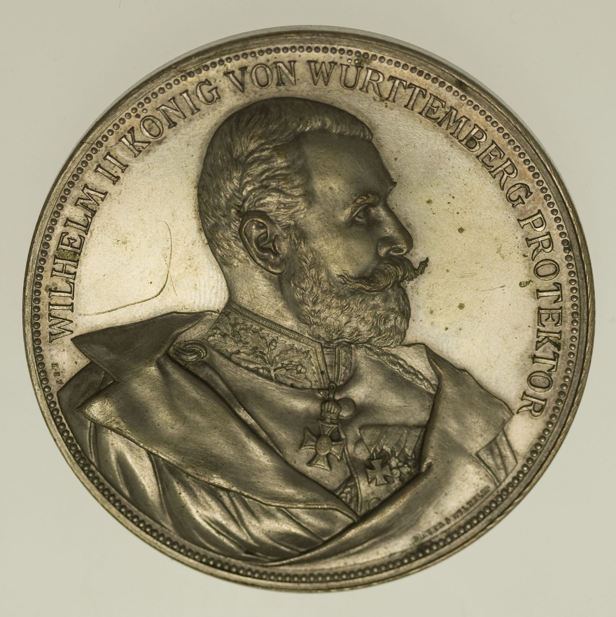 Württemberg Wilhelm II. Silbermedaille o.J.
