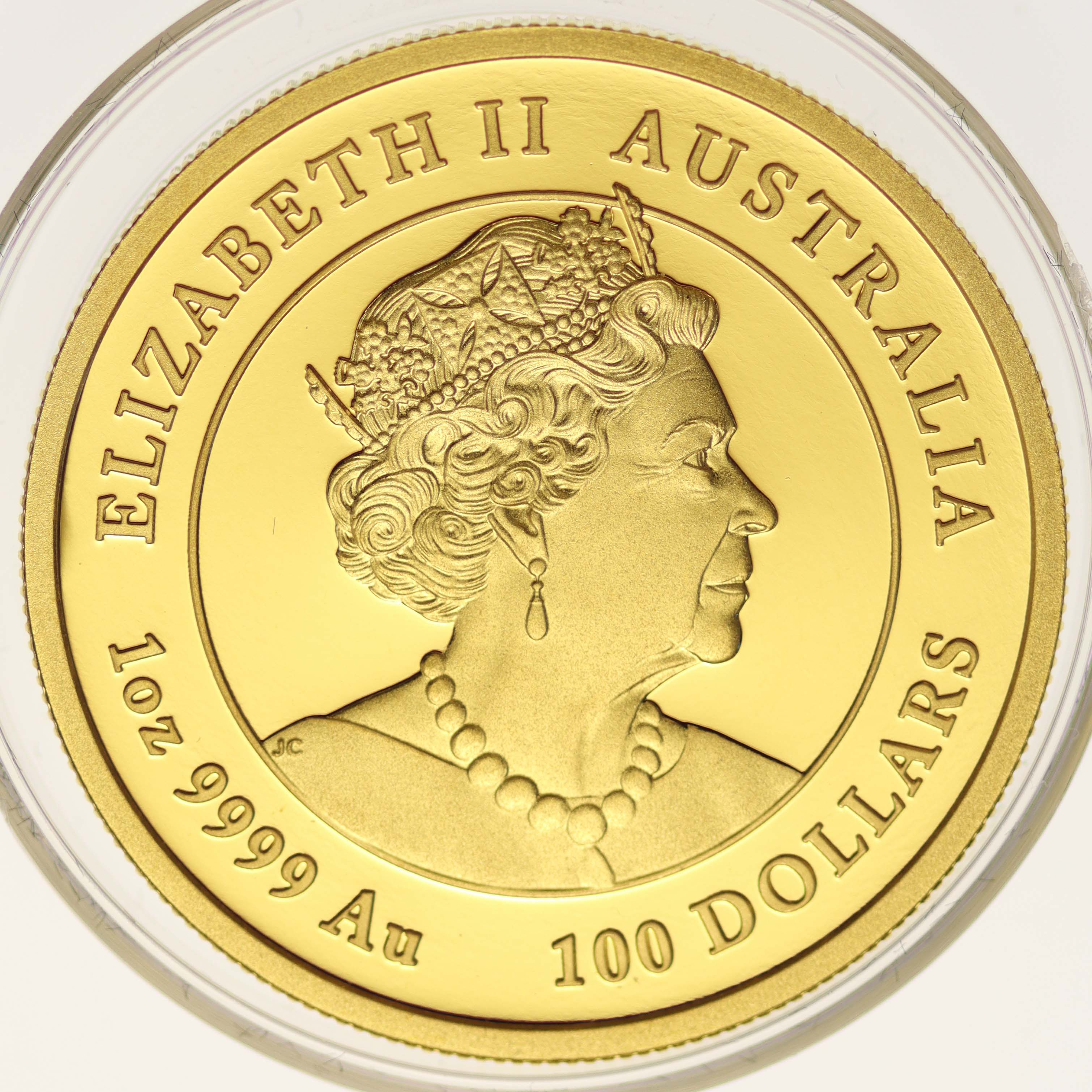 Australien Elisabeth II. 100 Dollars 2021 Ochse Proof Coin