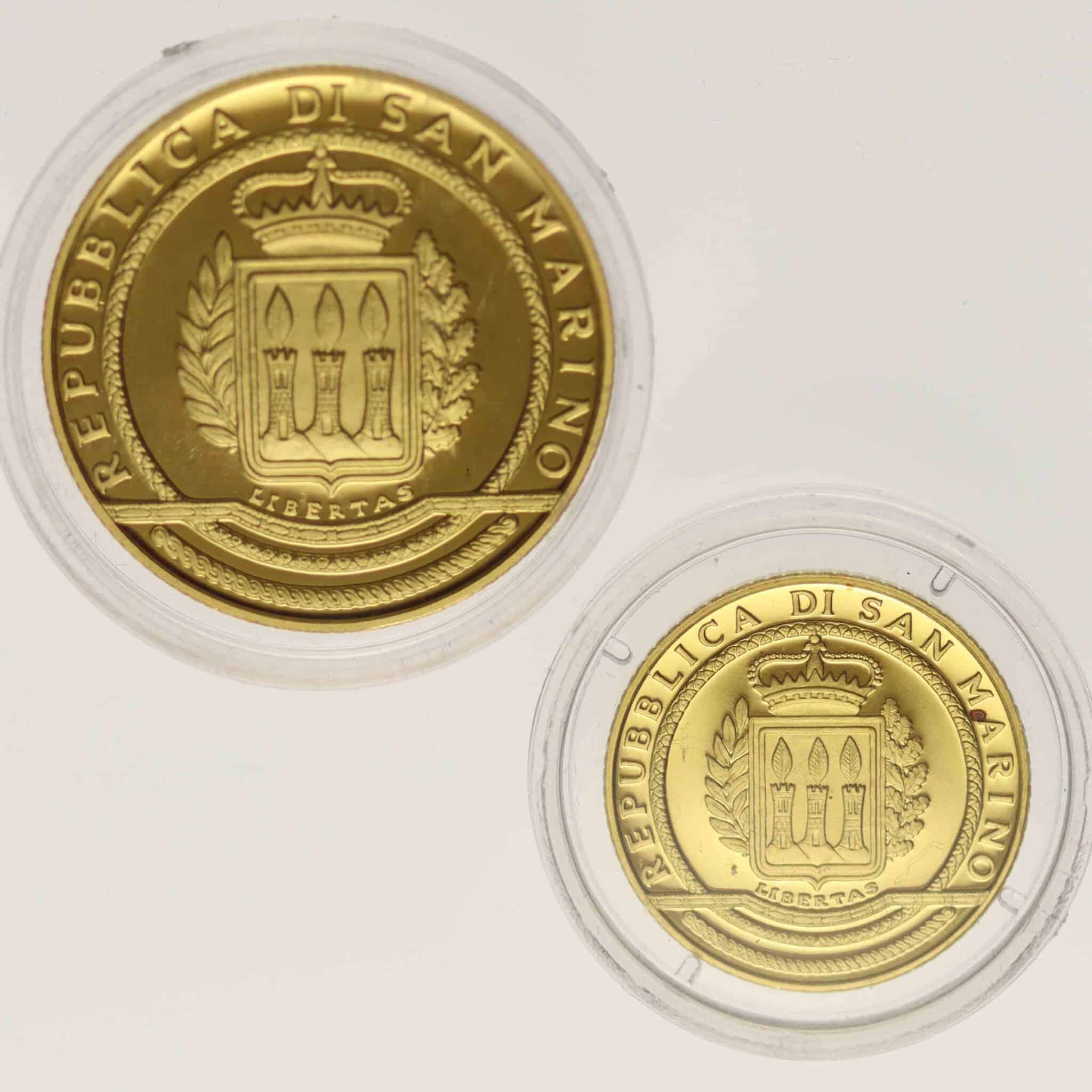 San Marino Set 20 + 50 Euro 2002