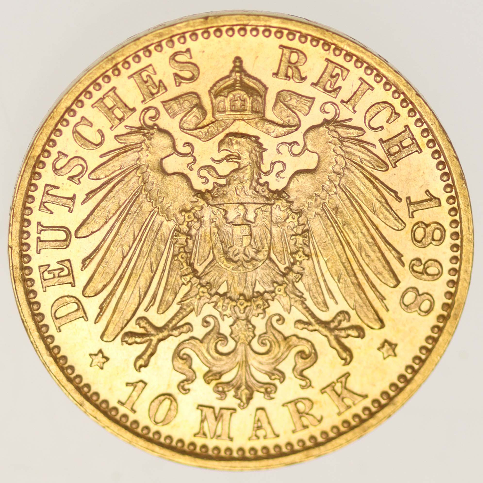 Württemberg Wilhelm II. 10 Mark 1898