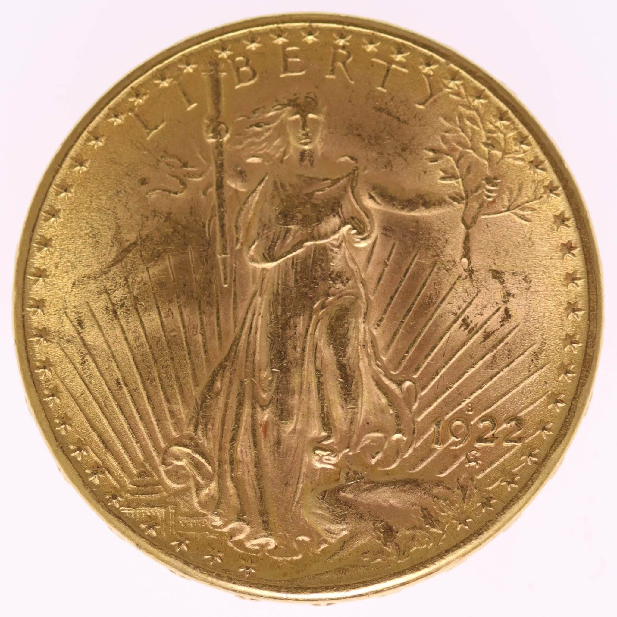 USA 20 Dollars 1922 S Statue