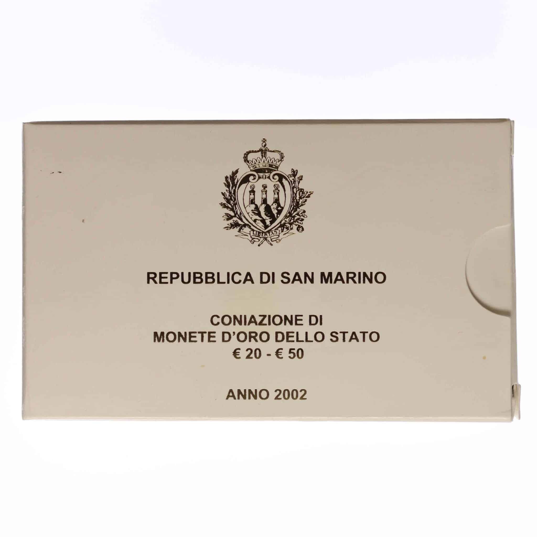 San Marino Set 20 + 50 Euro 2002