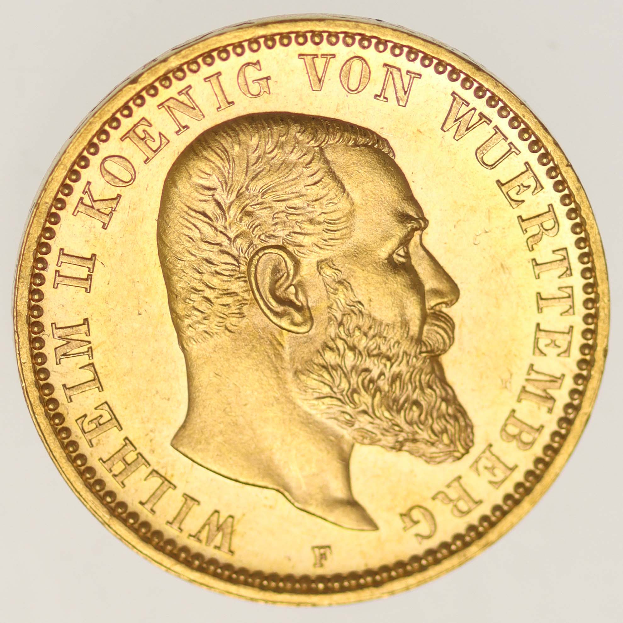 Württemberg Wilhelm II. 10 Mark 1898