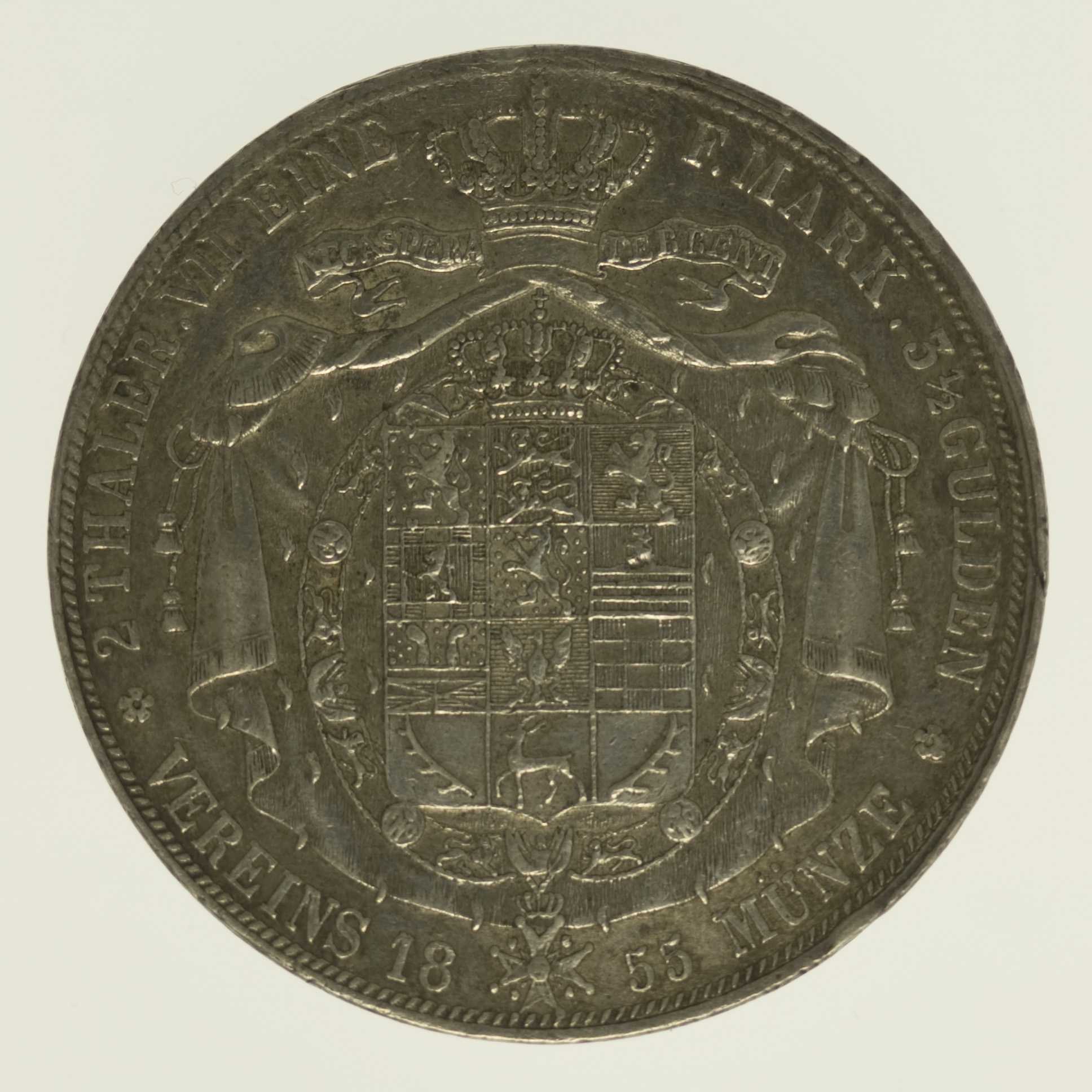 Braunschweig Wolfenbüttel Wilhelm Doppeltaler 1855